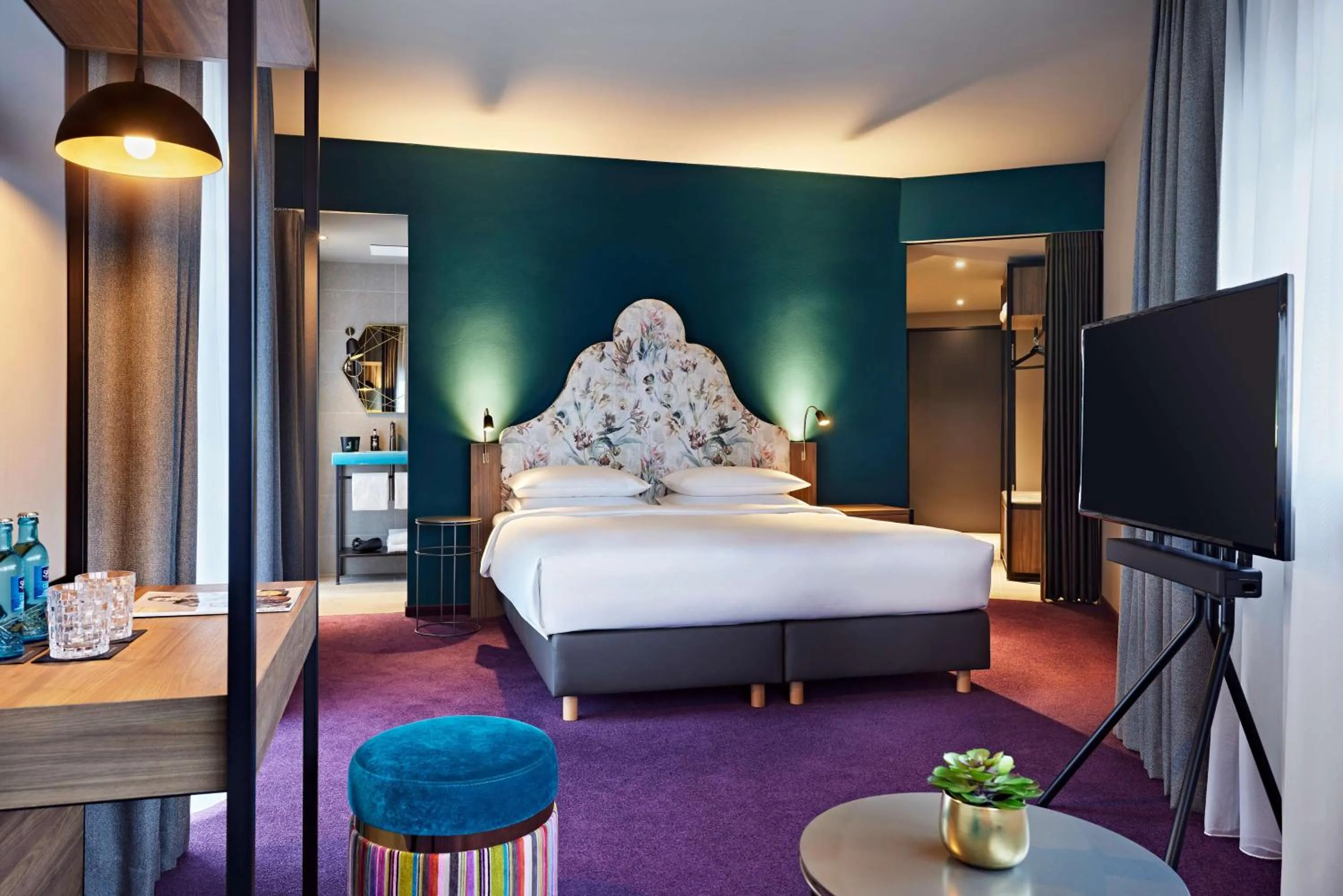 Bedroom, Bed in Me and All Hotel Dusseldorf Oberkassel, by Hyatt