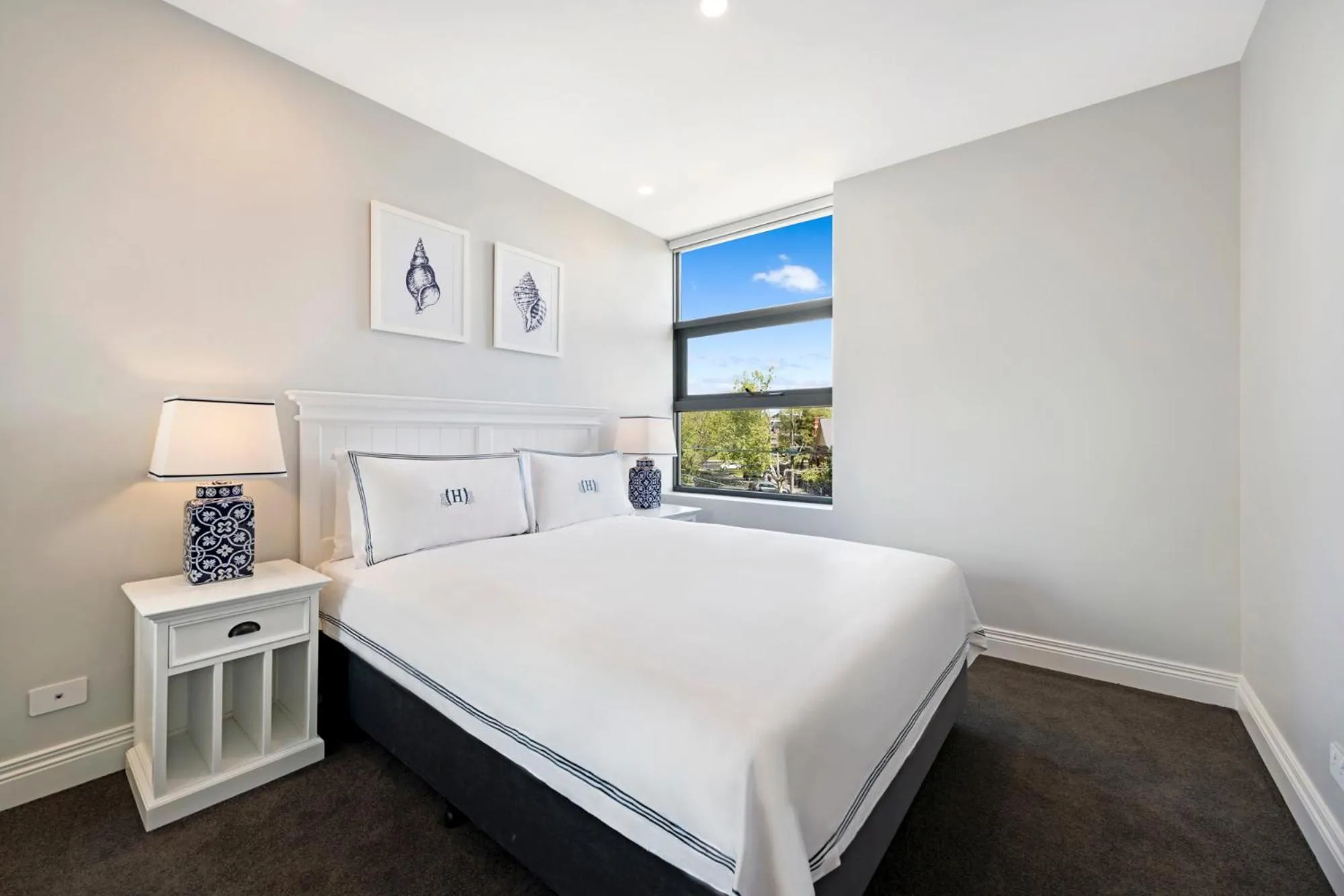 Bedroom, Bed in The Hamptons Apartments - St Kilda
