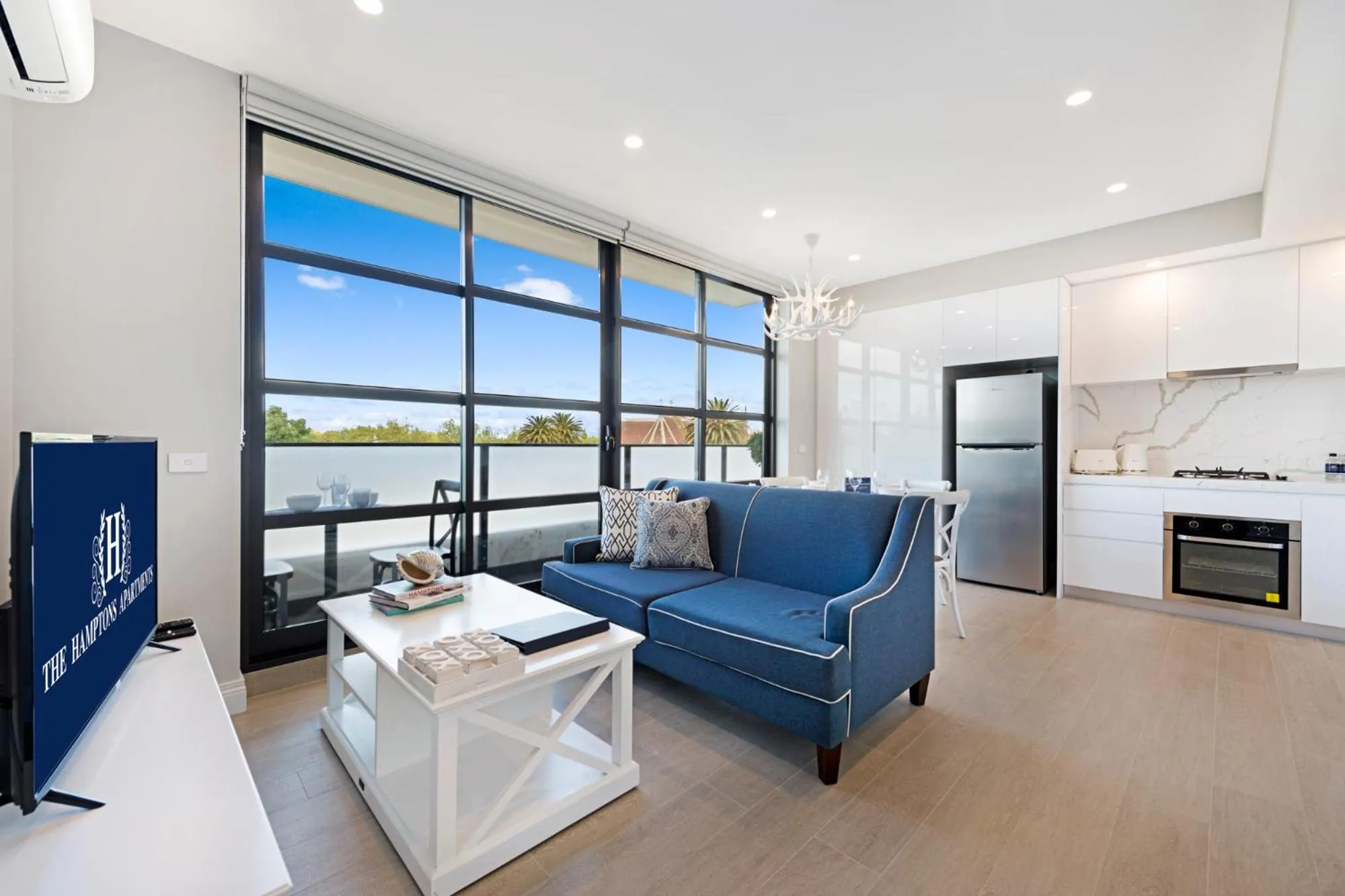 Living room in The Hamptons Apartments - St Kilda