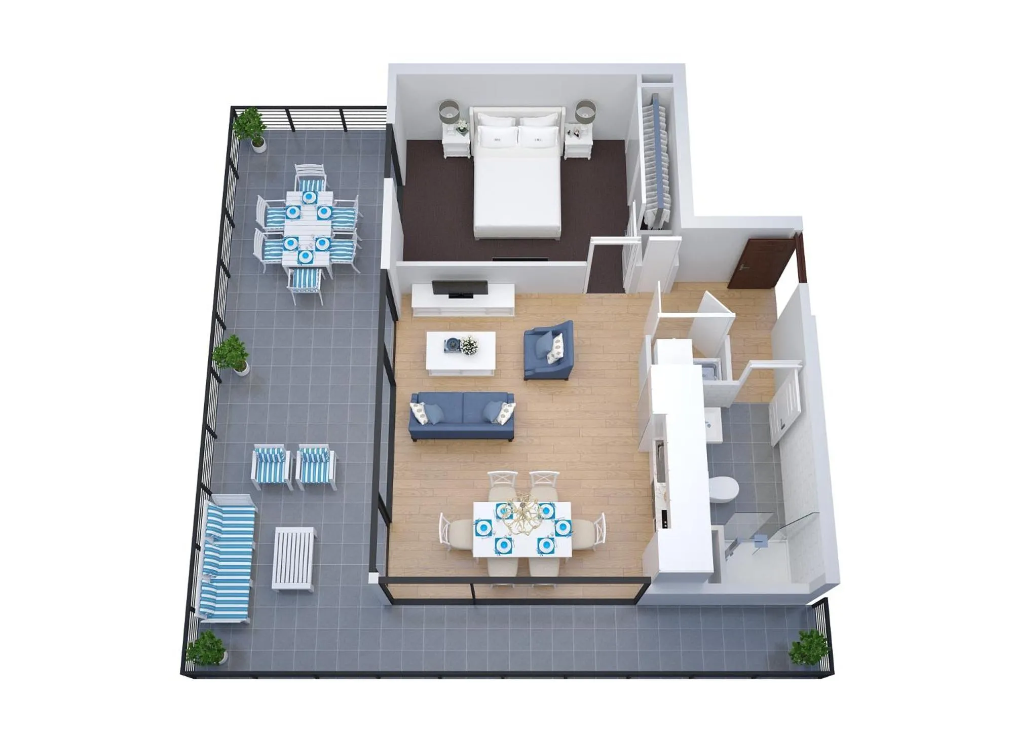 Floor plan in The Hamptons Apartments - St Kilda