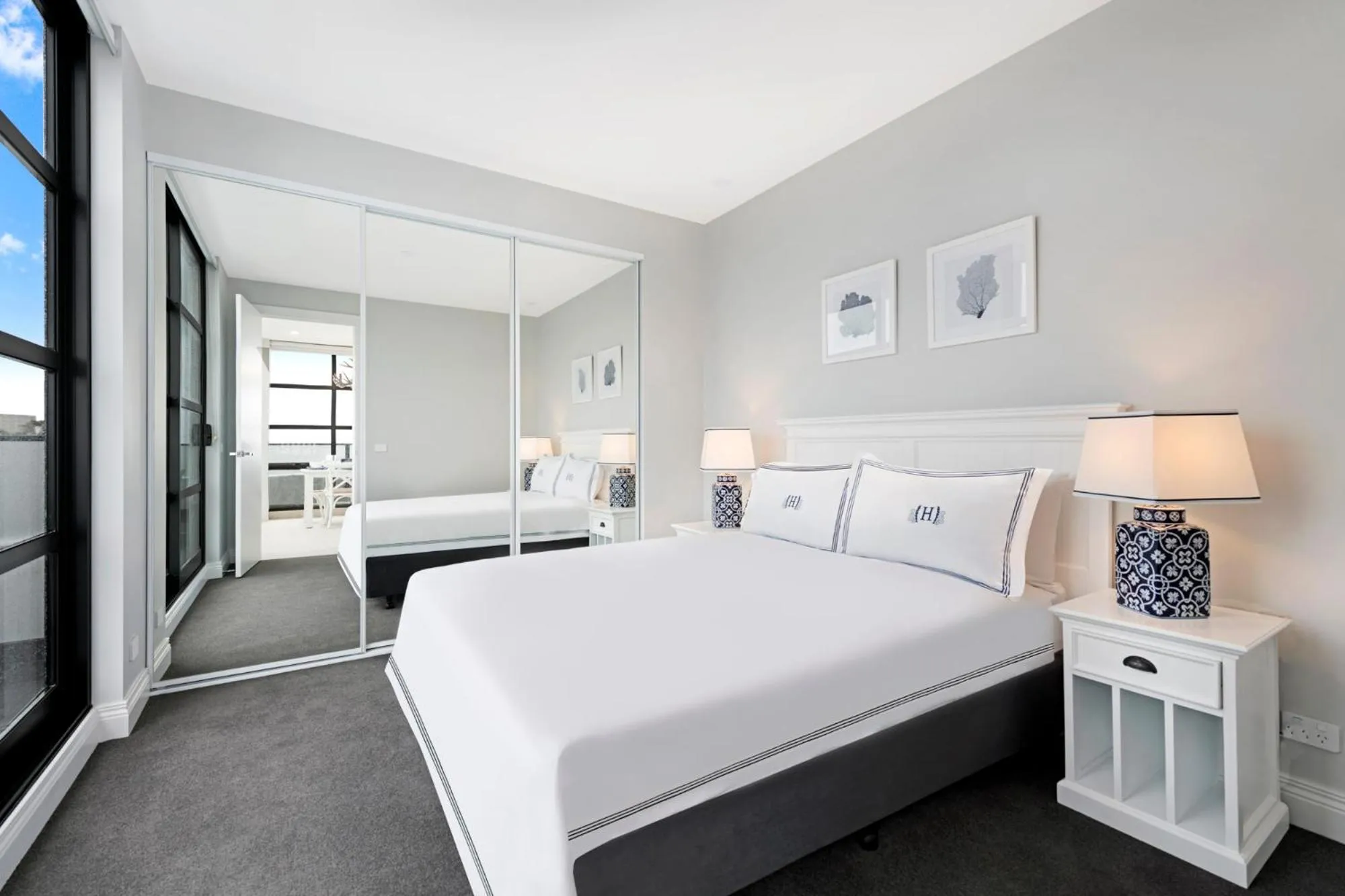 Bedroom, Bed in The Hamptons Apartments - St Kilda
