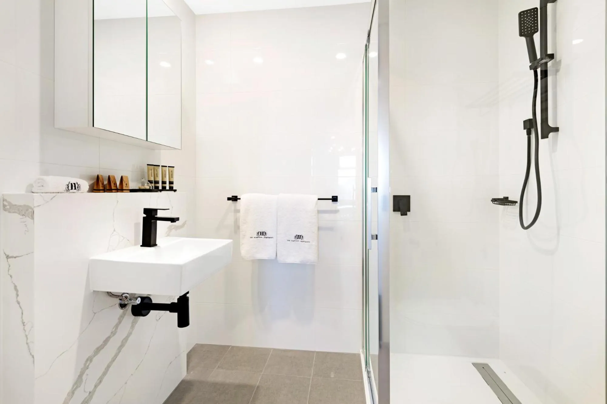 Bathroom in The Hamptons Apartments - St Kilda