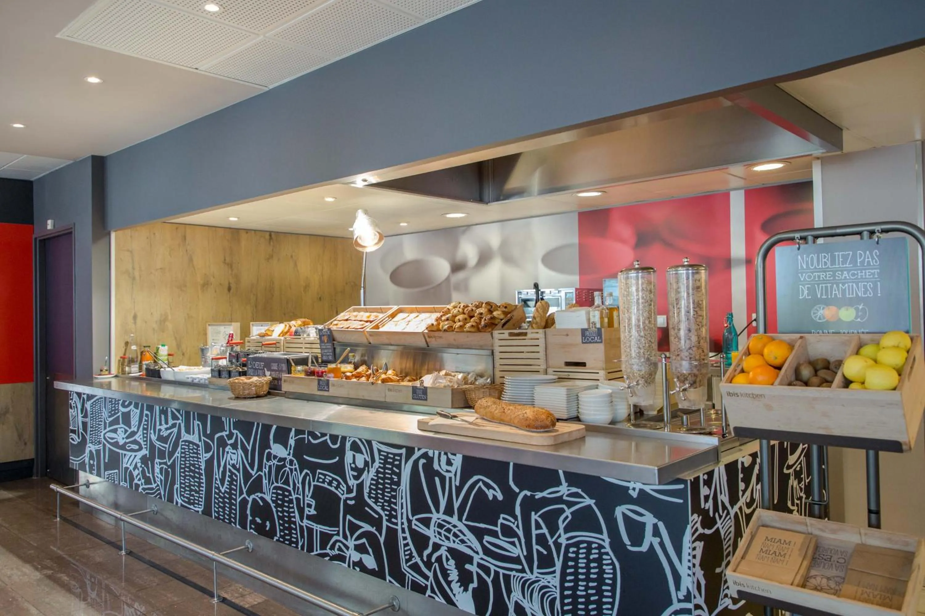 Continental breakfast in ibis Cannes Mandelieu