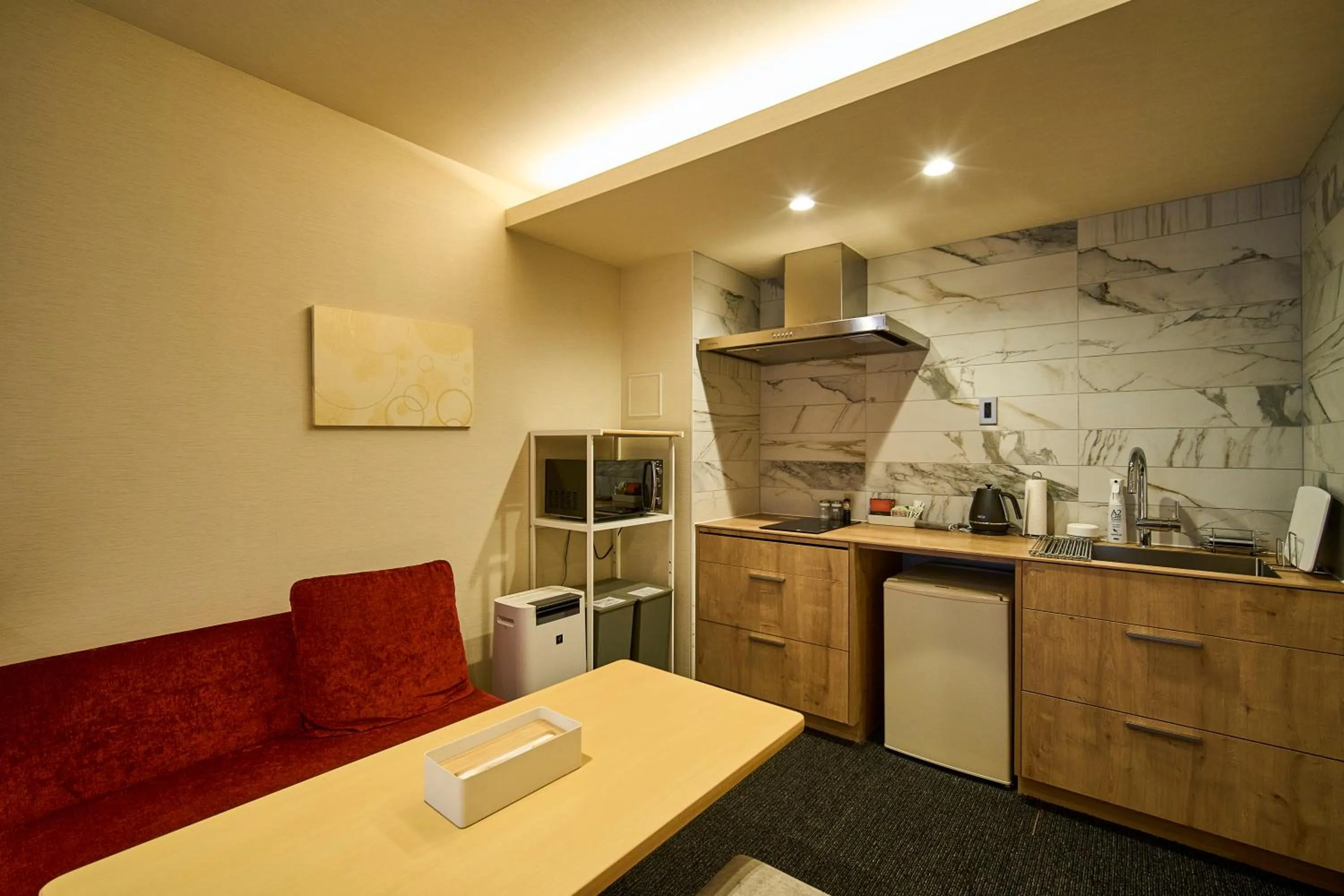 Kitchen or kitchenette in HOTEL MASTAY jingumichi