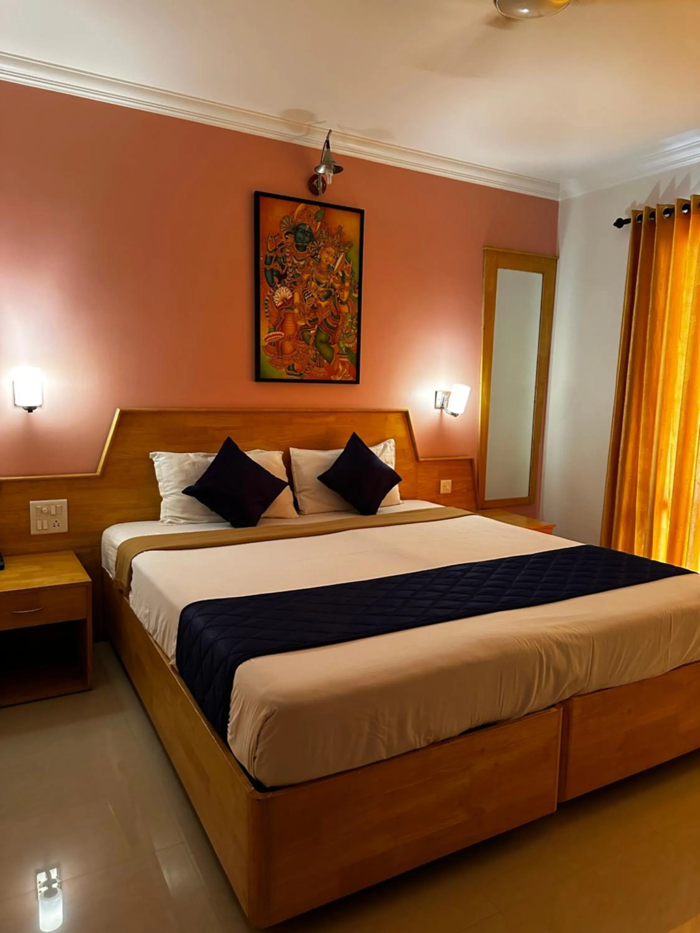 Bed in Hotel Opalo Kailas