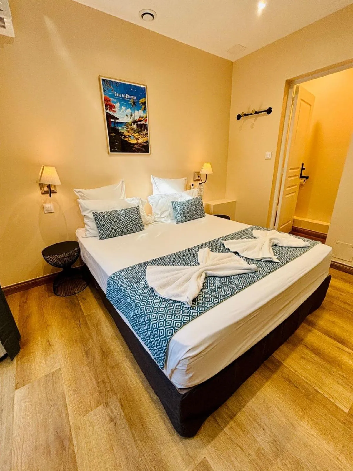 Bed in Hôtel Coco Island