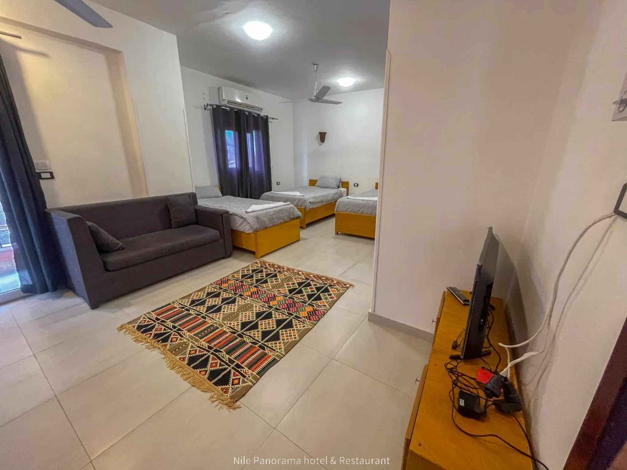 Bed in Nile Panorama Hotel & Restaurant