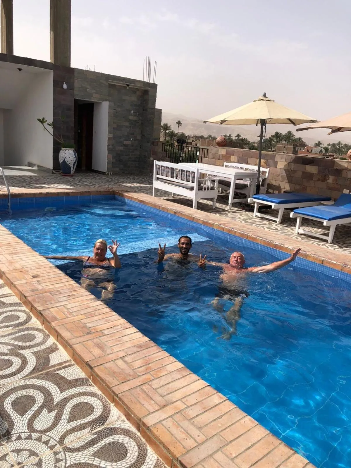 Pool view in Nile Panorama Hotel & Restaurant