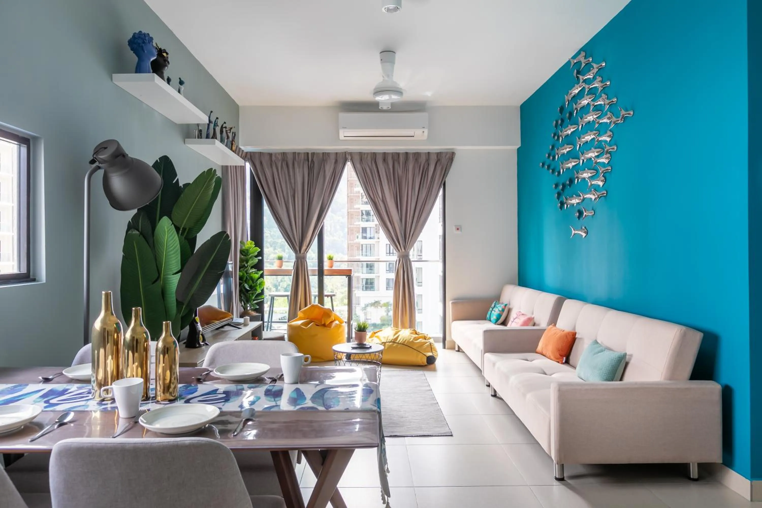 Living room in Urban Tropic@Midhill Genting Highland (Free Wi-Fi)