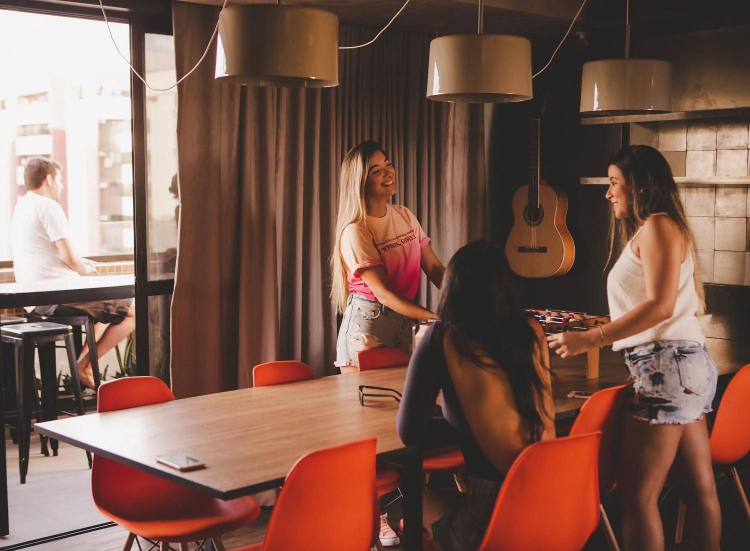 People in Wanderlust Hostel