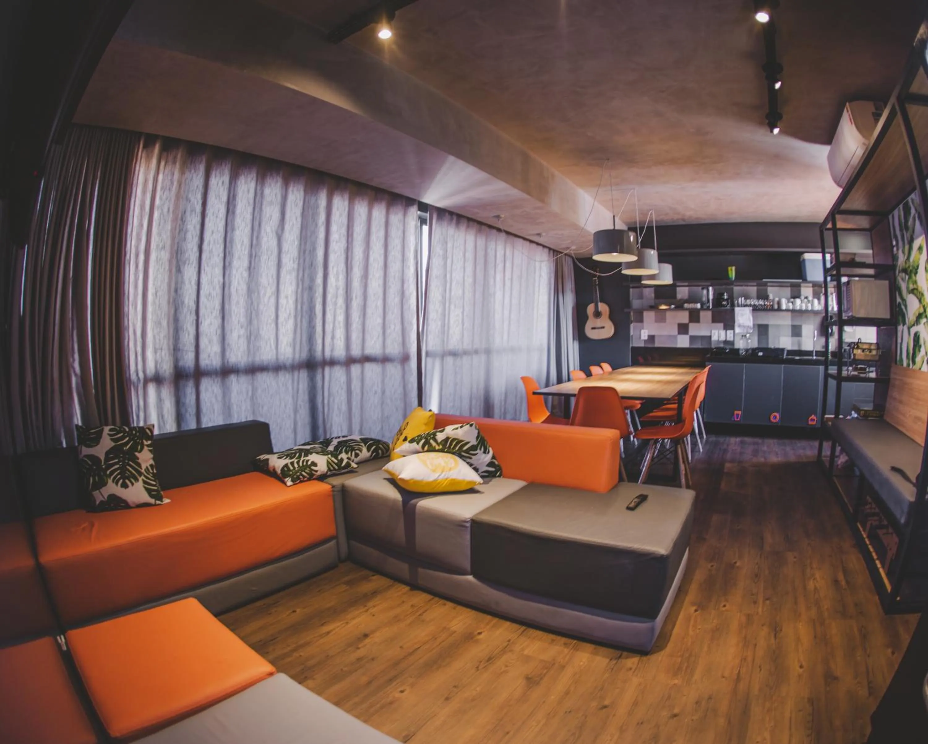 Living room in Wanderlust Hostel