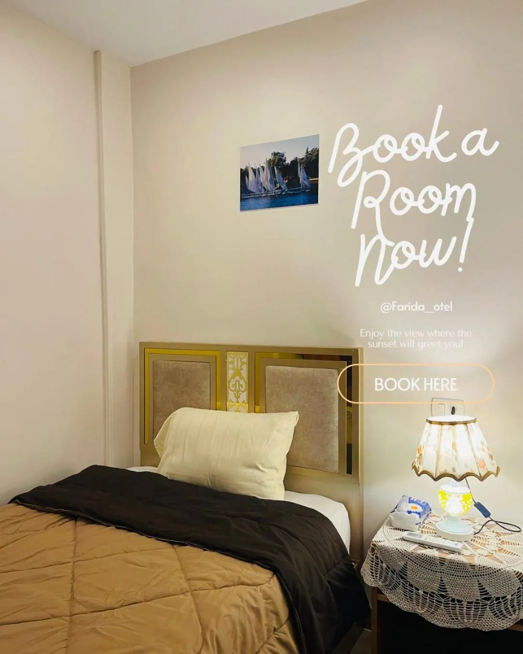 Bed in Farida Pyramids Boutique Hotel