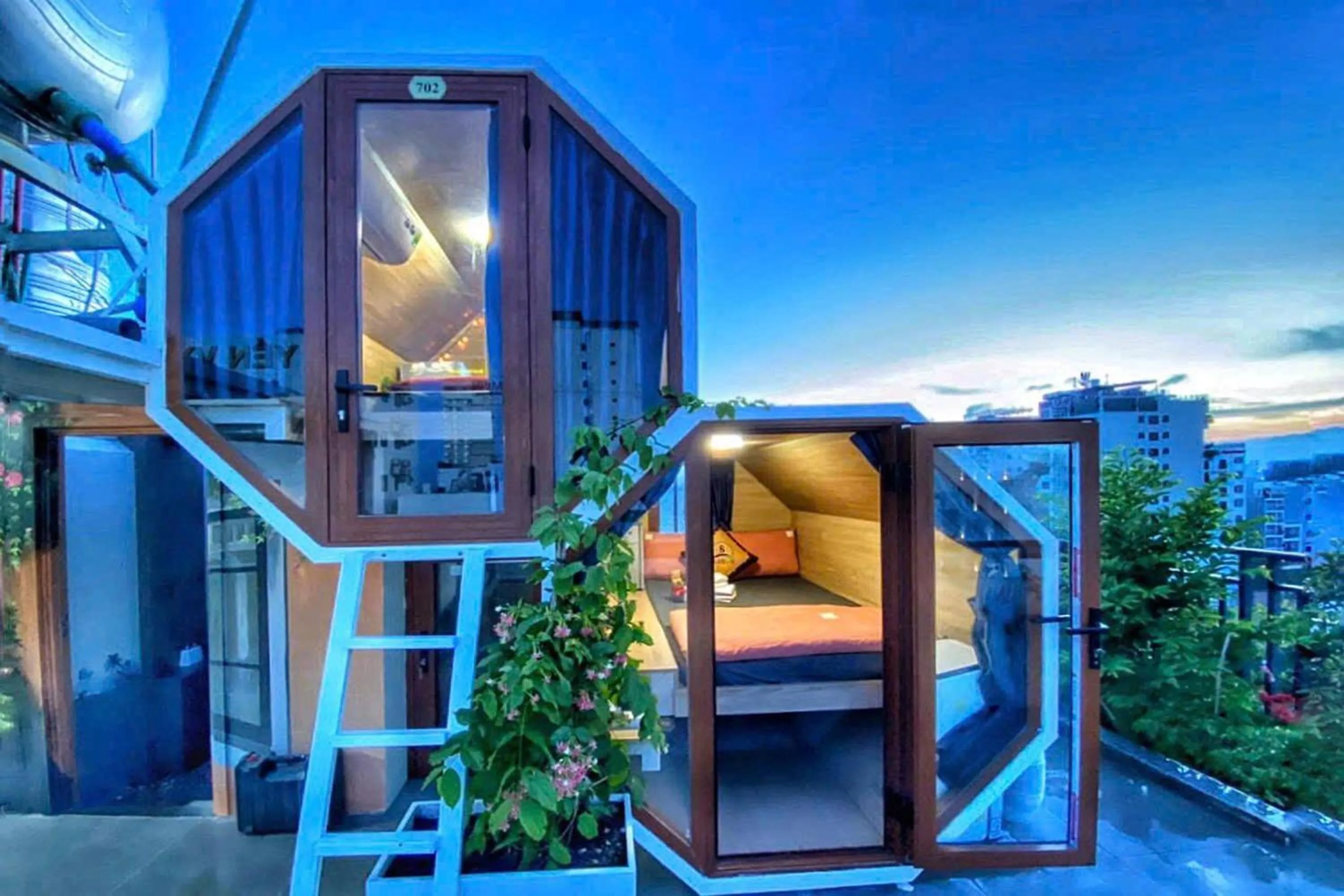 Bedroom in Blue-S Hotel & Apartment