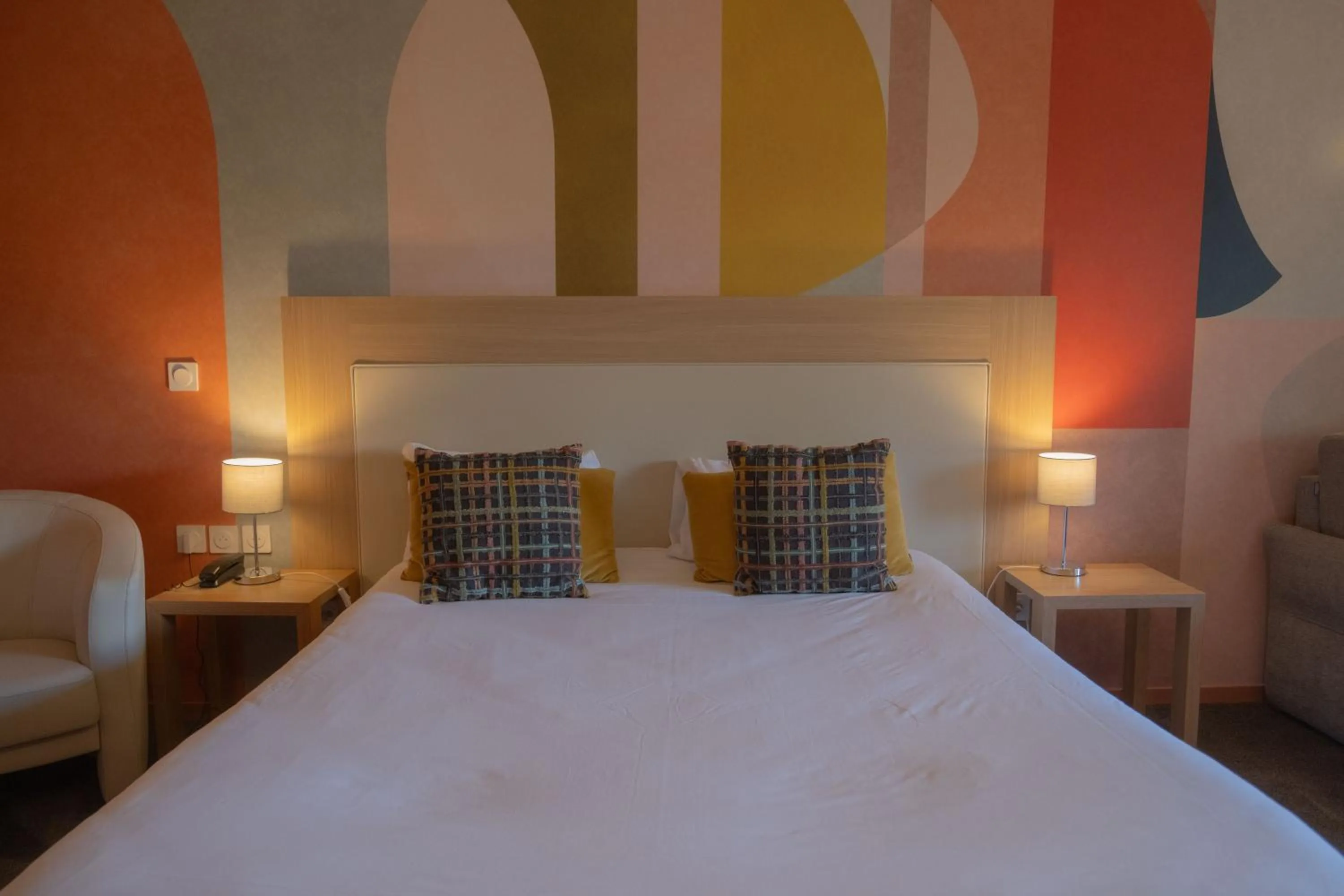 Bed in Hotel *** & Spa Vacances Bleues Villa Marlioz