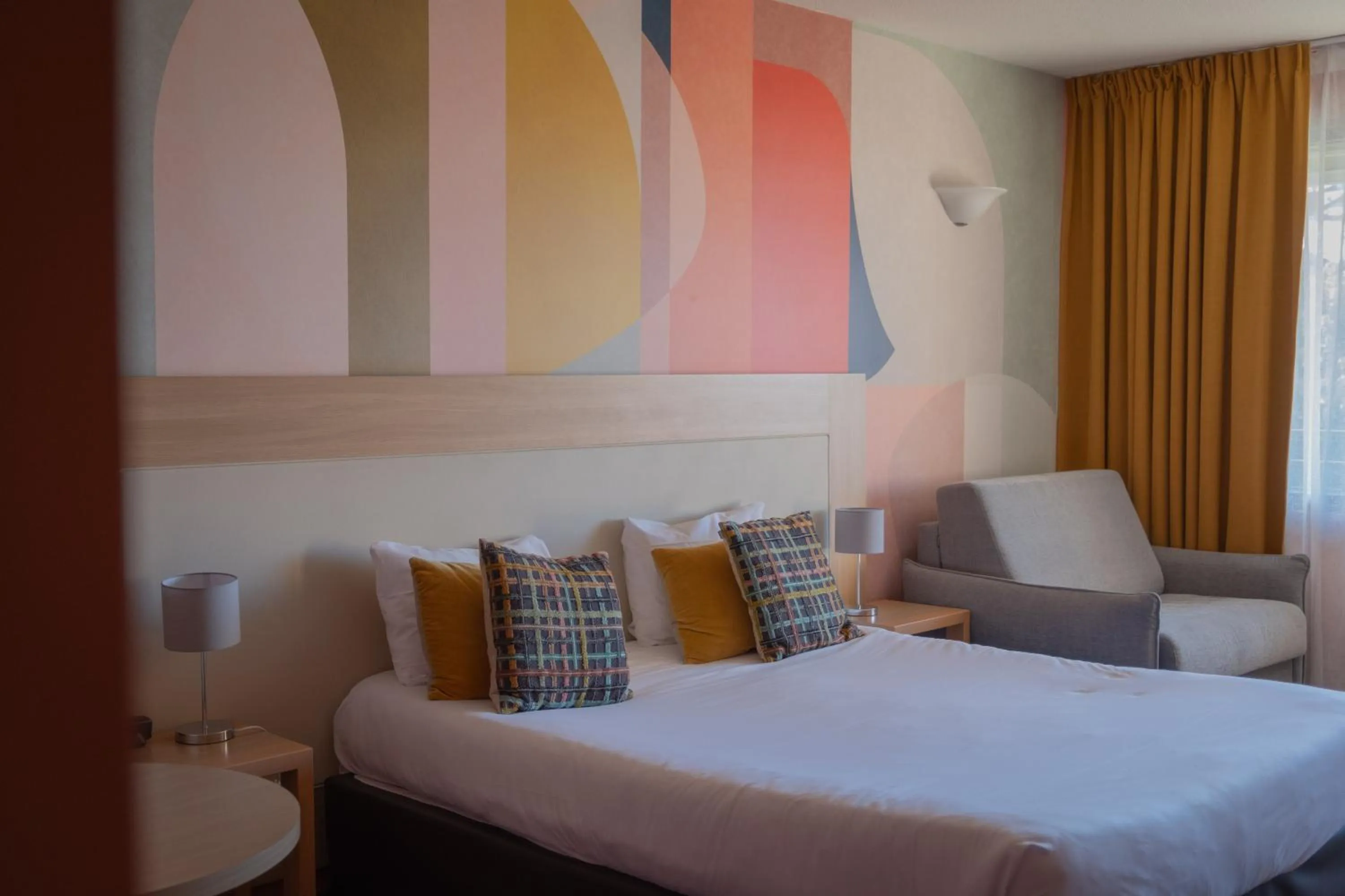 Bed in Hotel *** & Spa Vacances Bleues Villa Marlioz