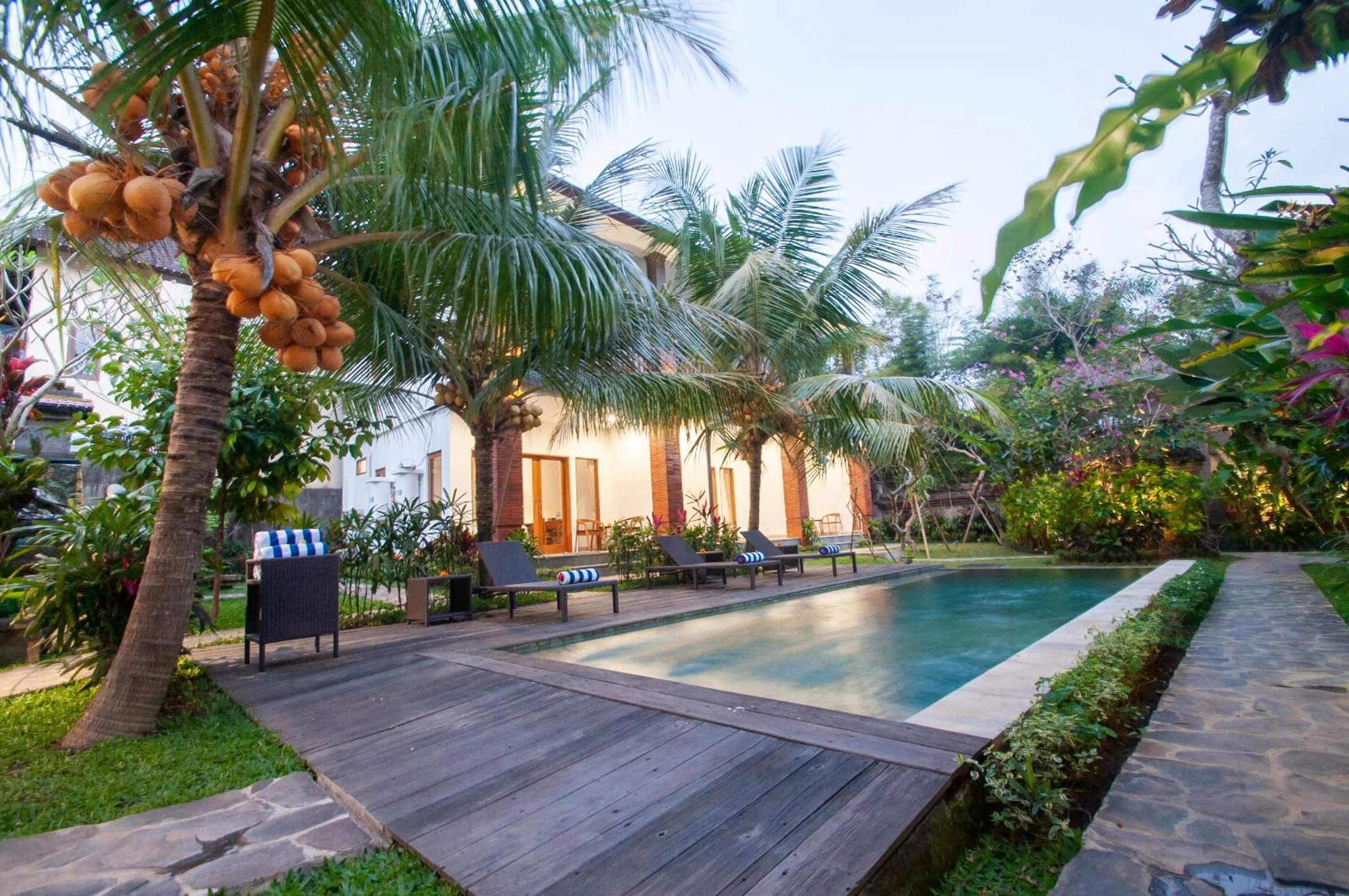 Property building in Flamboyant Villa Ubud