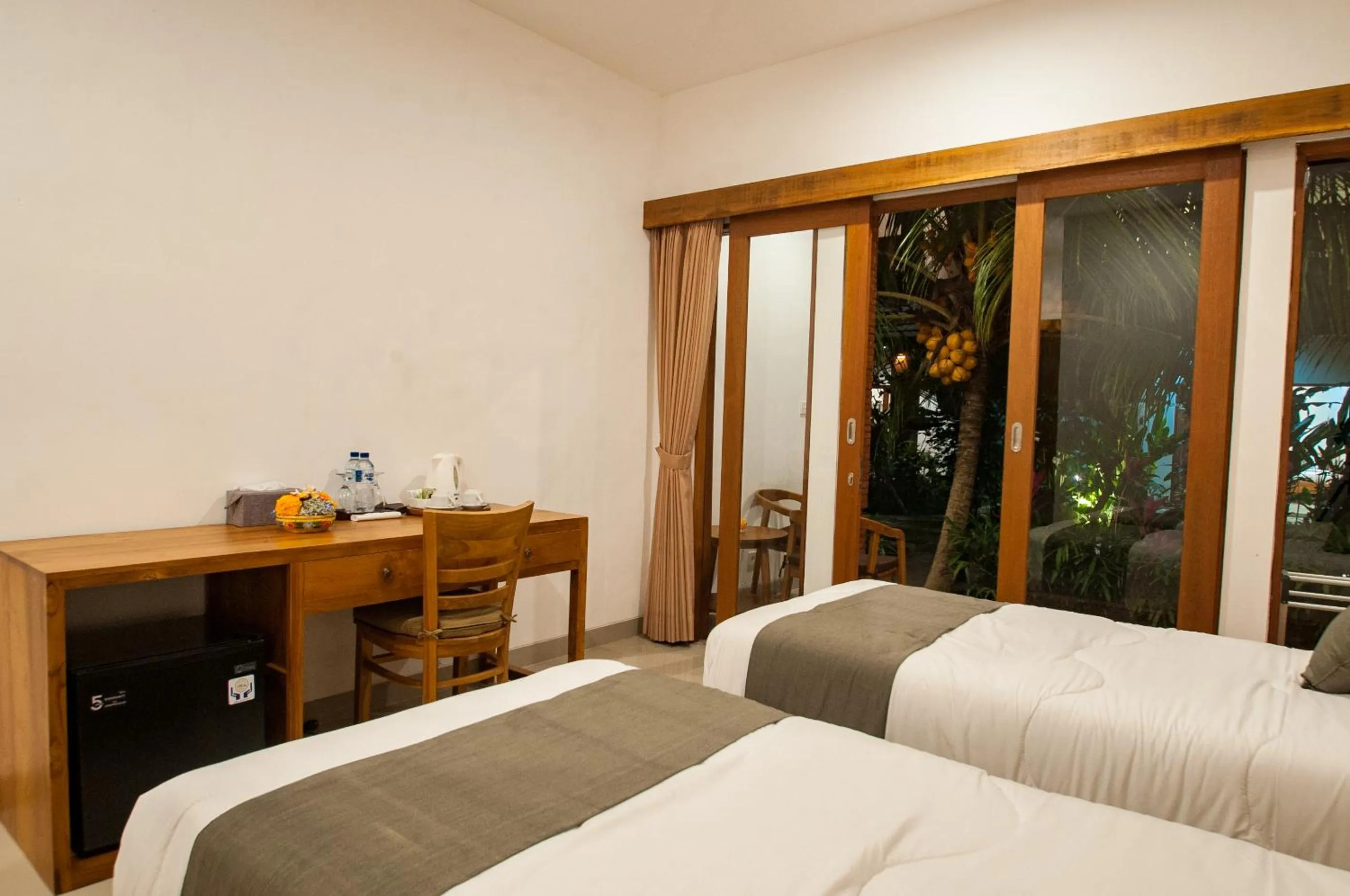 Bed in Flamboyant Villa Ubud