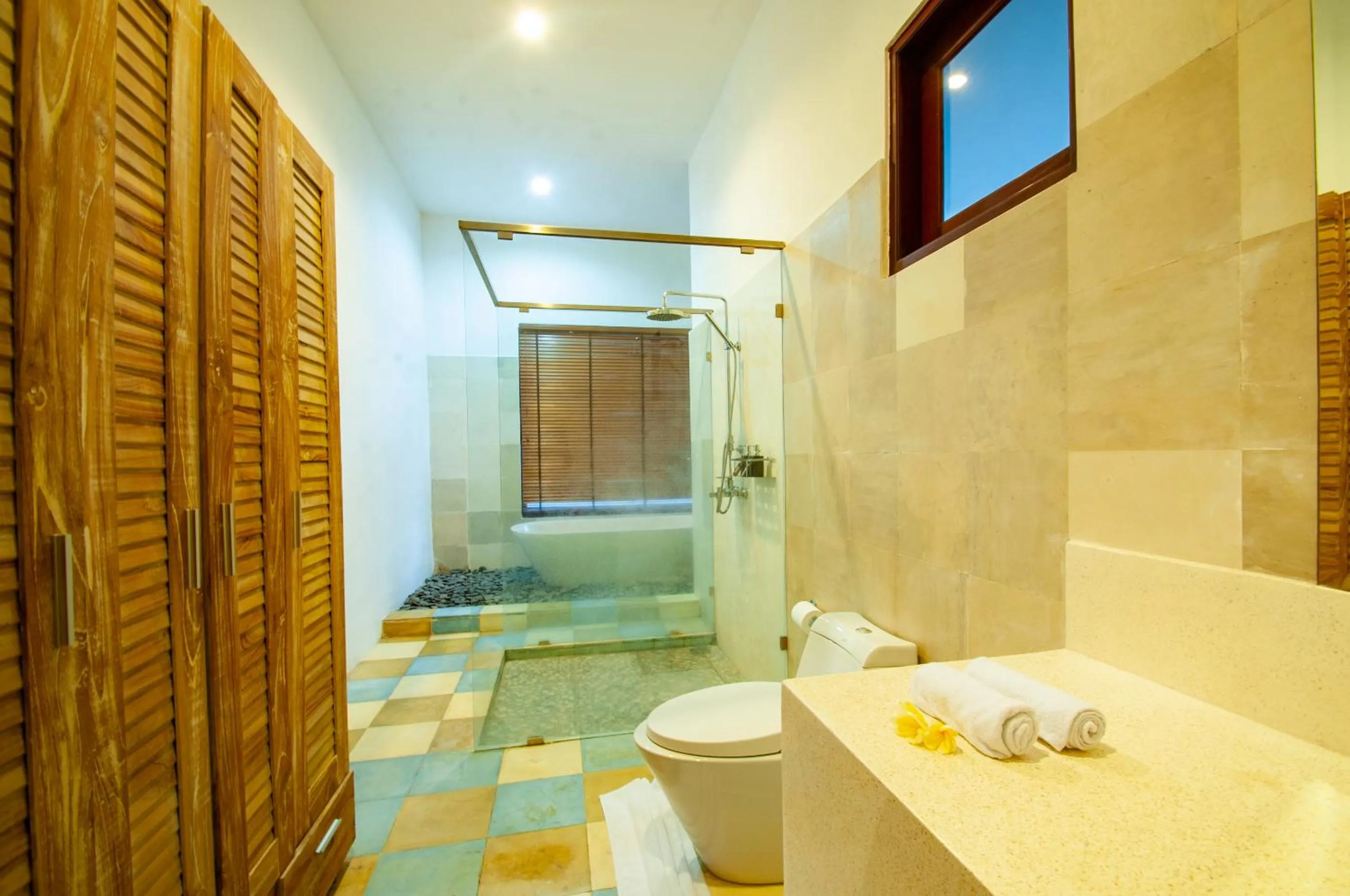 Bathroom in Flamboyant Villa Ubud