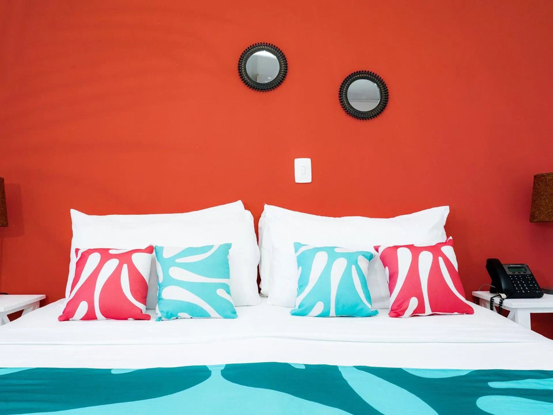 Bed in Hotel Caribbean Coral