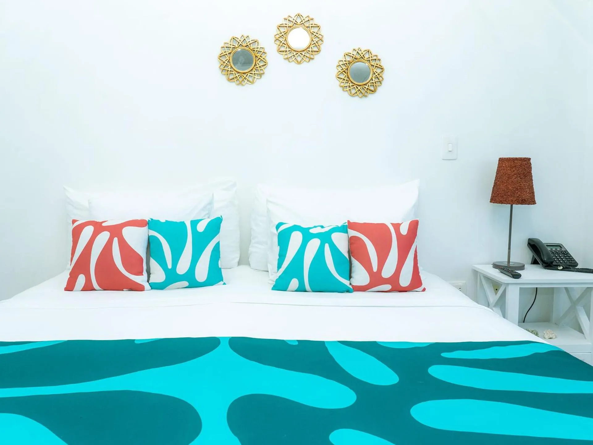 Bed in Hotel Caribbean Coral