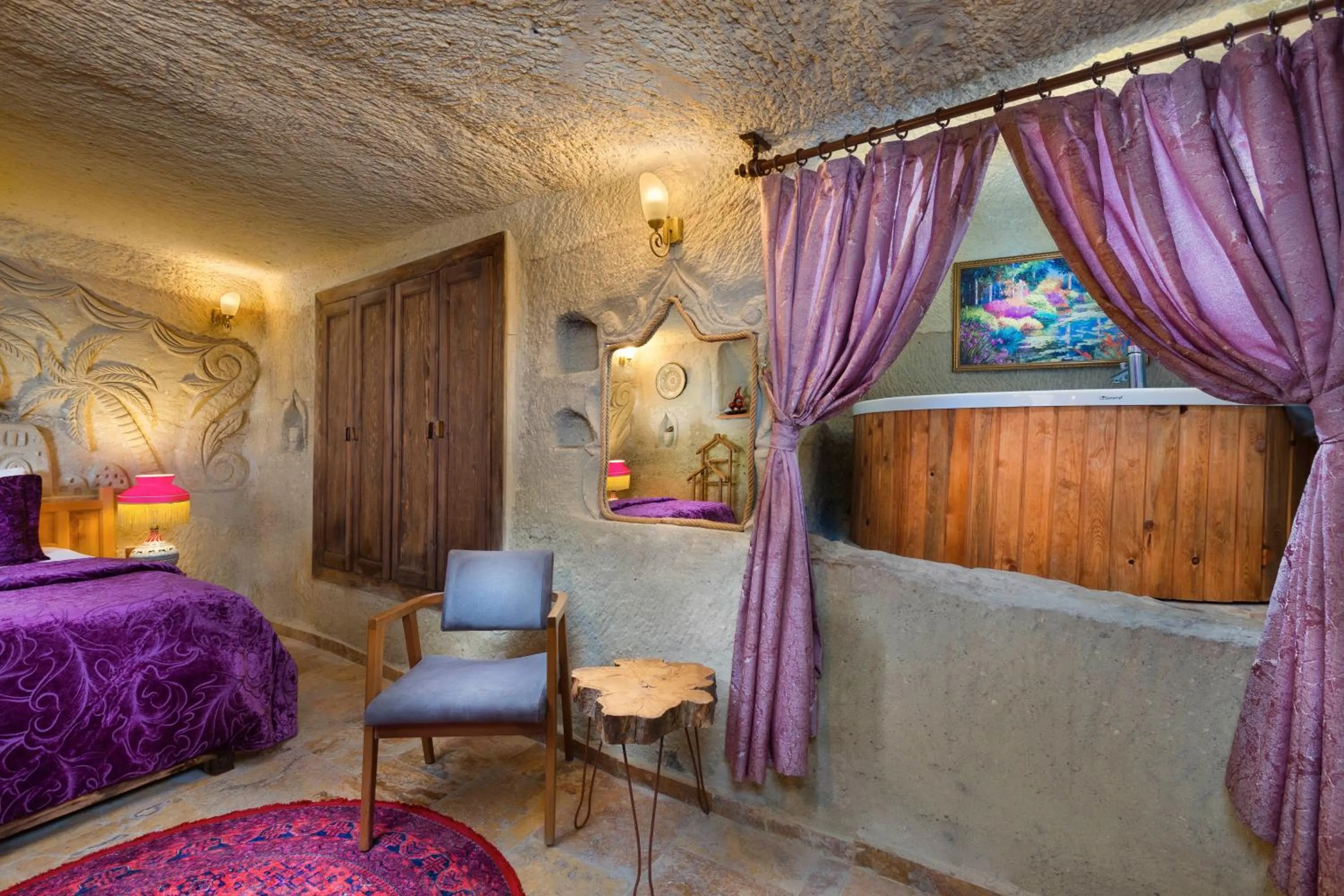 Bed in Cappadocia Splendid Cave Hotel