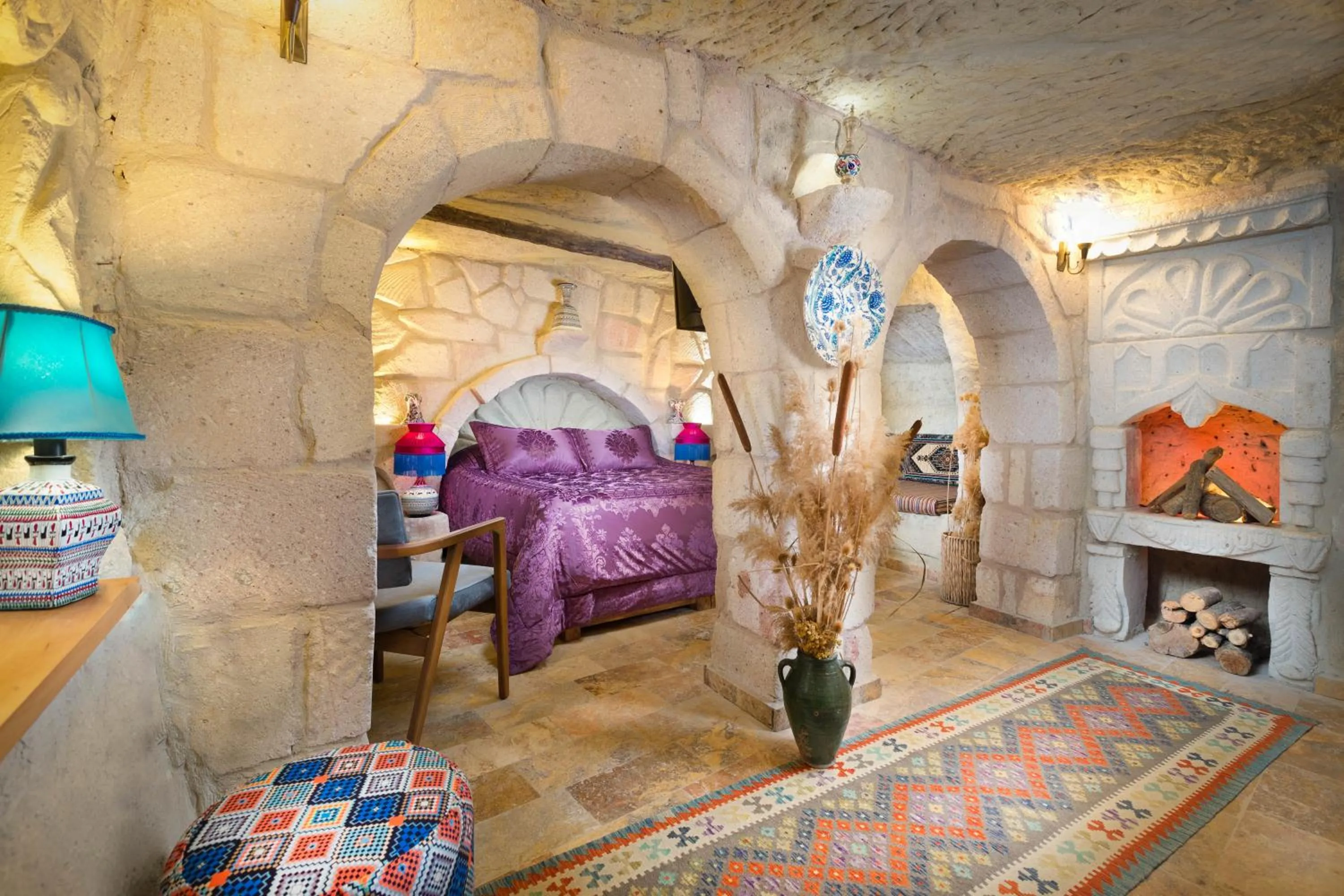 Bed in Cappadocia Splendid Cave Hotel