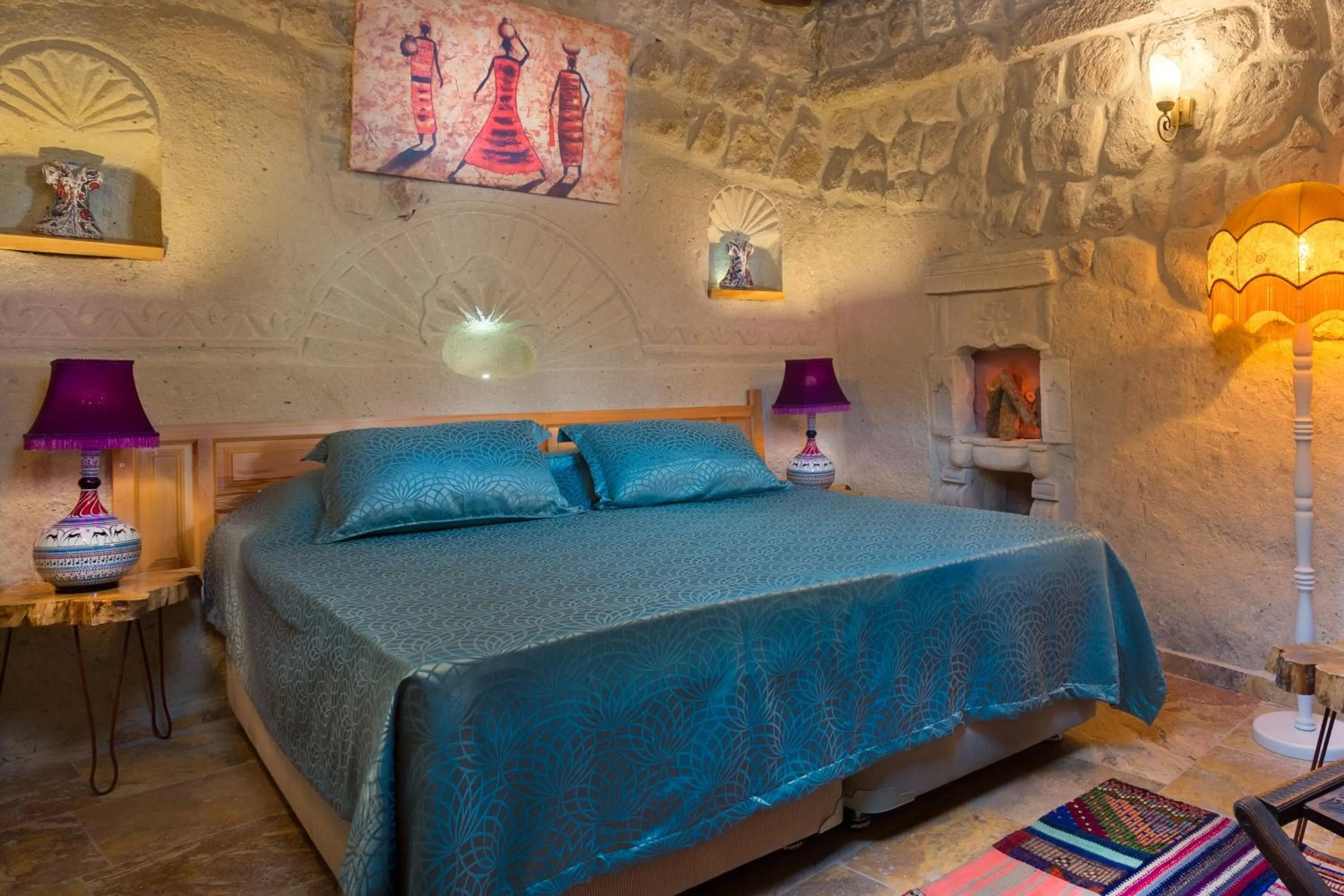 Bed in Cappadocia Splendid Cave Hotel