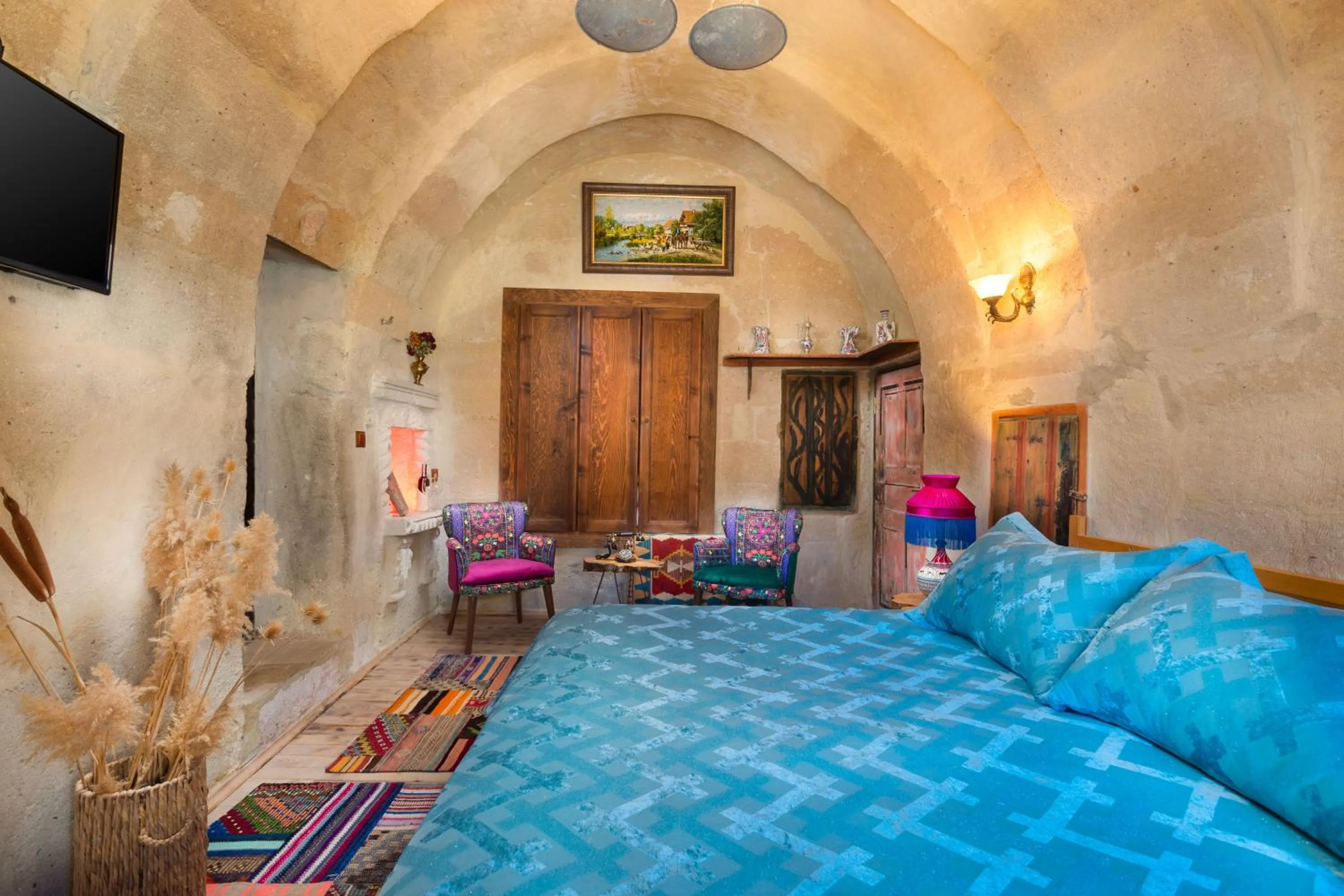 Bed in Cappadocia Splendid Cave Hotel