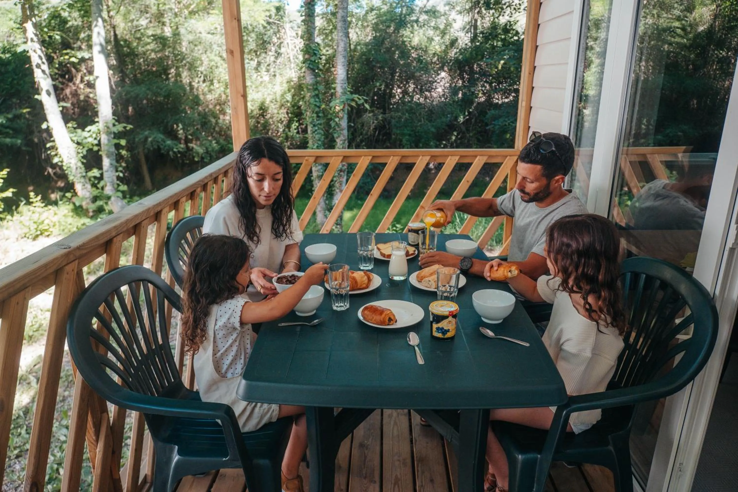 Patio in Club Vacances Bleues Domaine de Château Laval