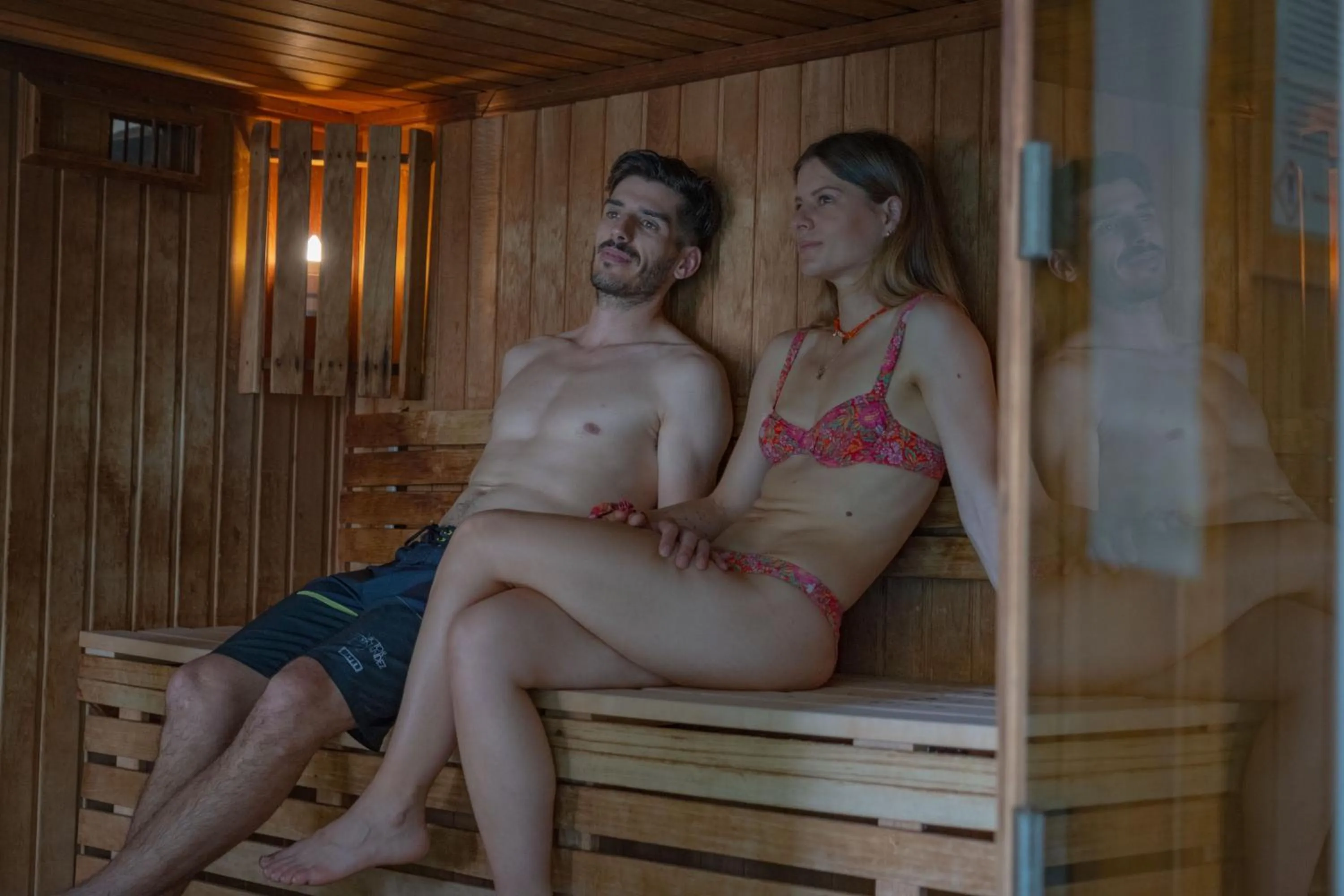 Sauna in Club Vacances Bleues Les Horizons du Lac (anciennement Serre-du-Villard)