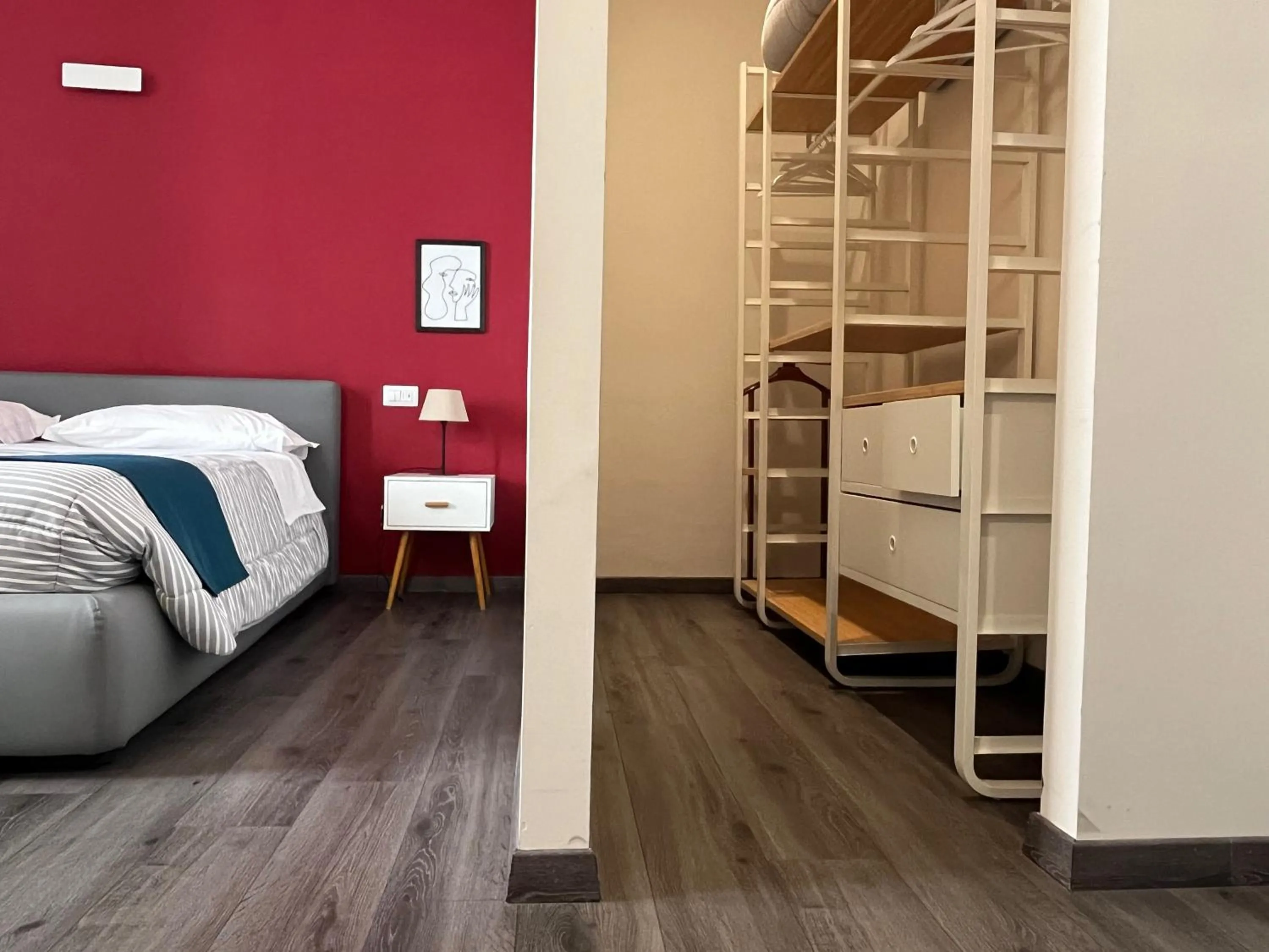 Bedroom, Bed in Home in Orvieto - corso Cavour 138