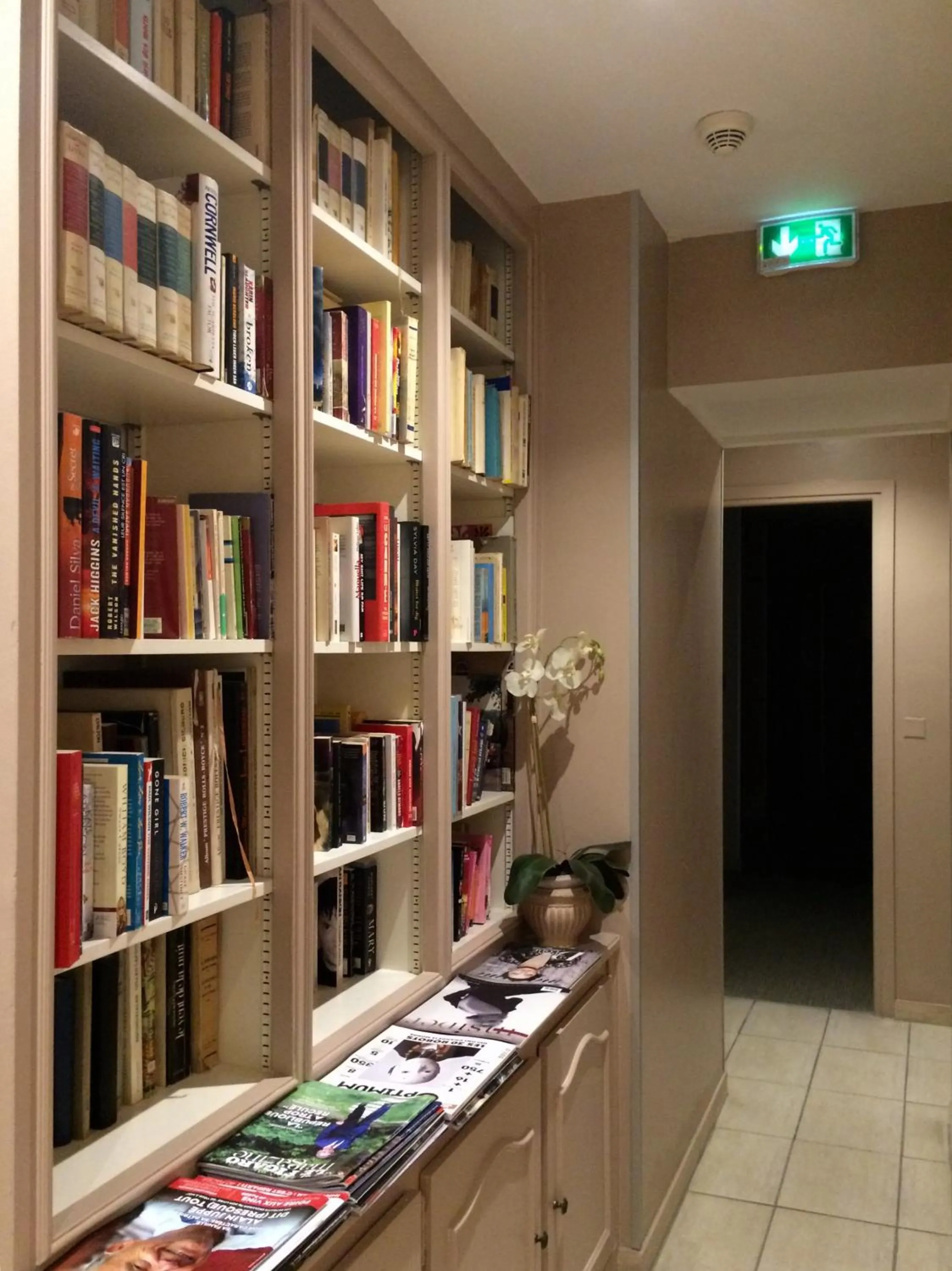Library in Logis Hotel Diana
