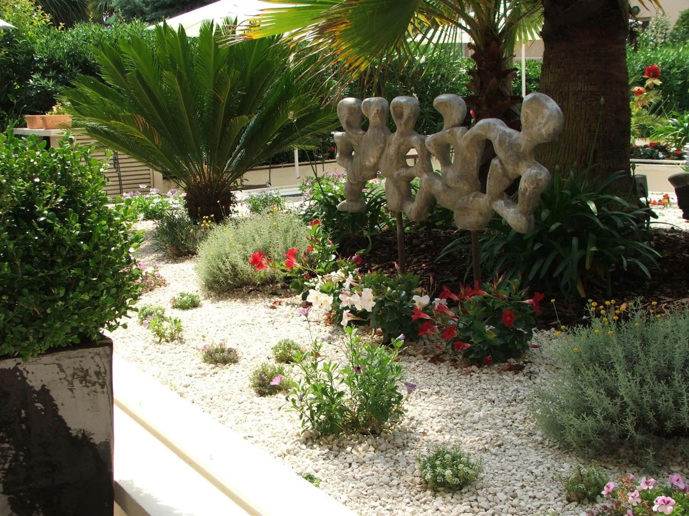 Patio in Logis Hotel Diana