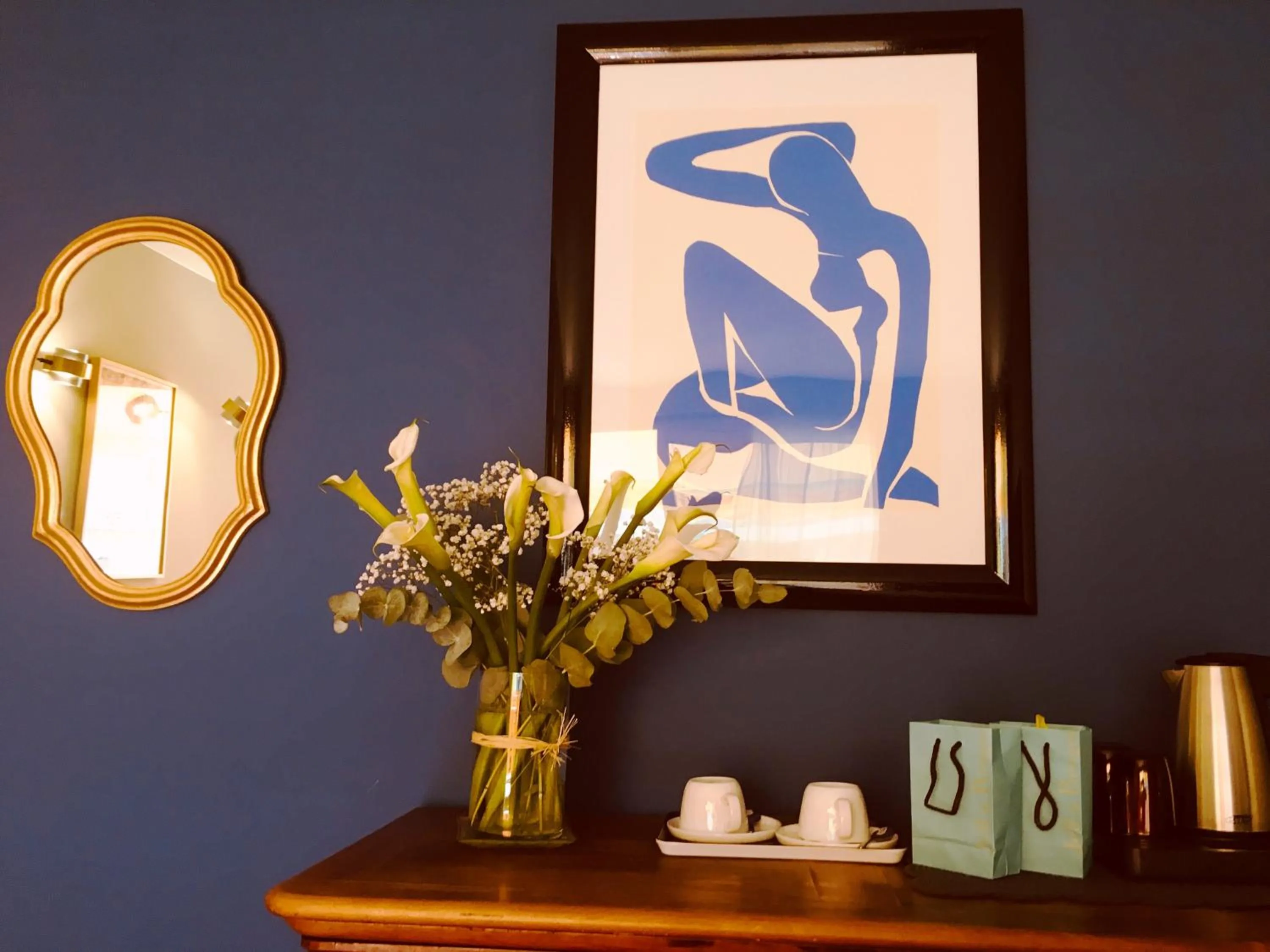 Bed in Logis Hotel Diana