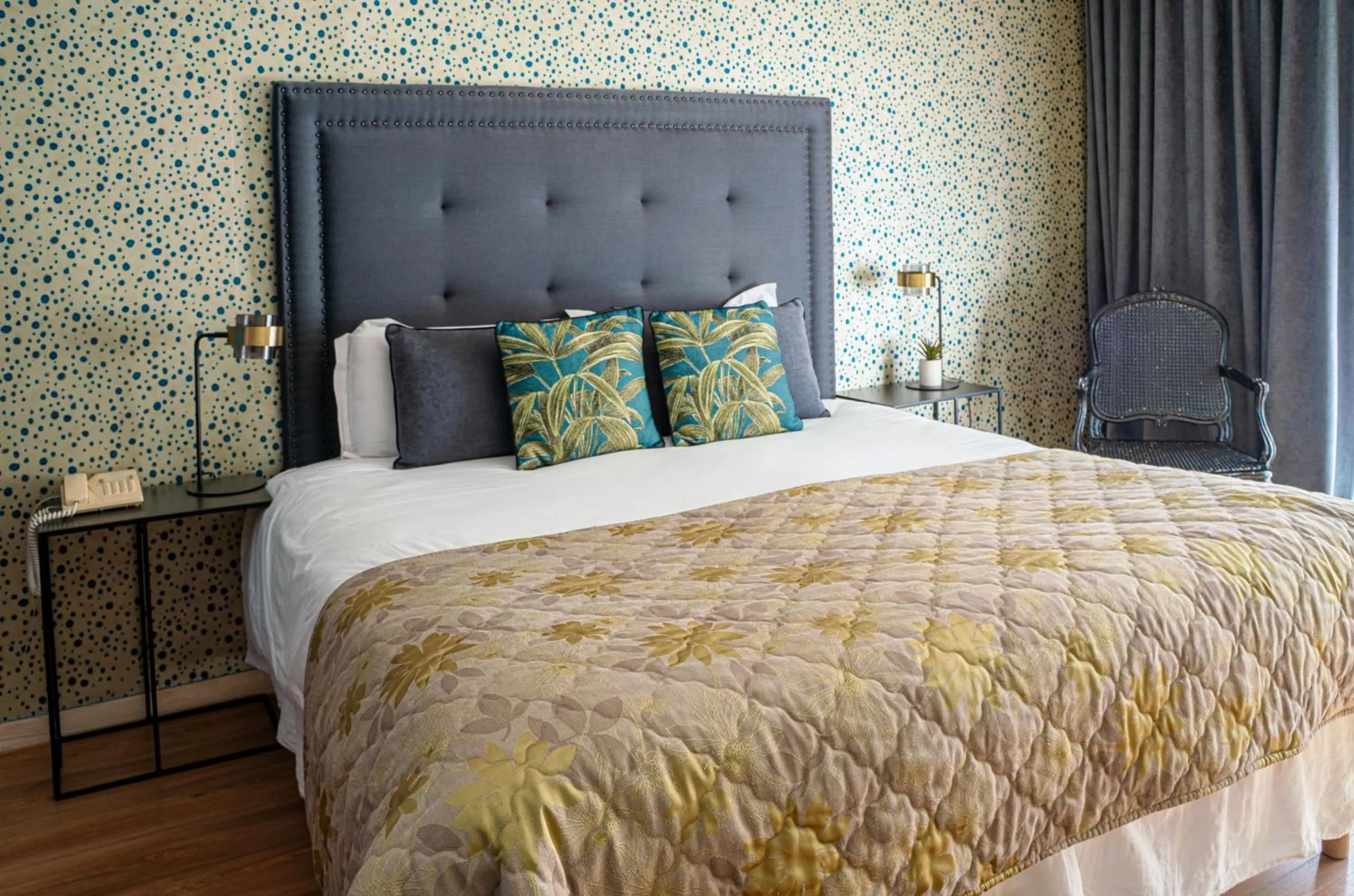 Bed in Logis Hotel Diana