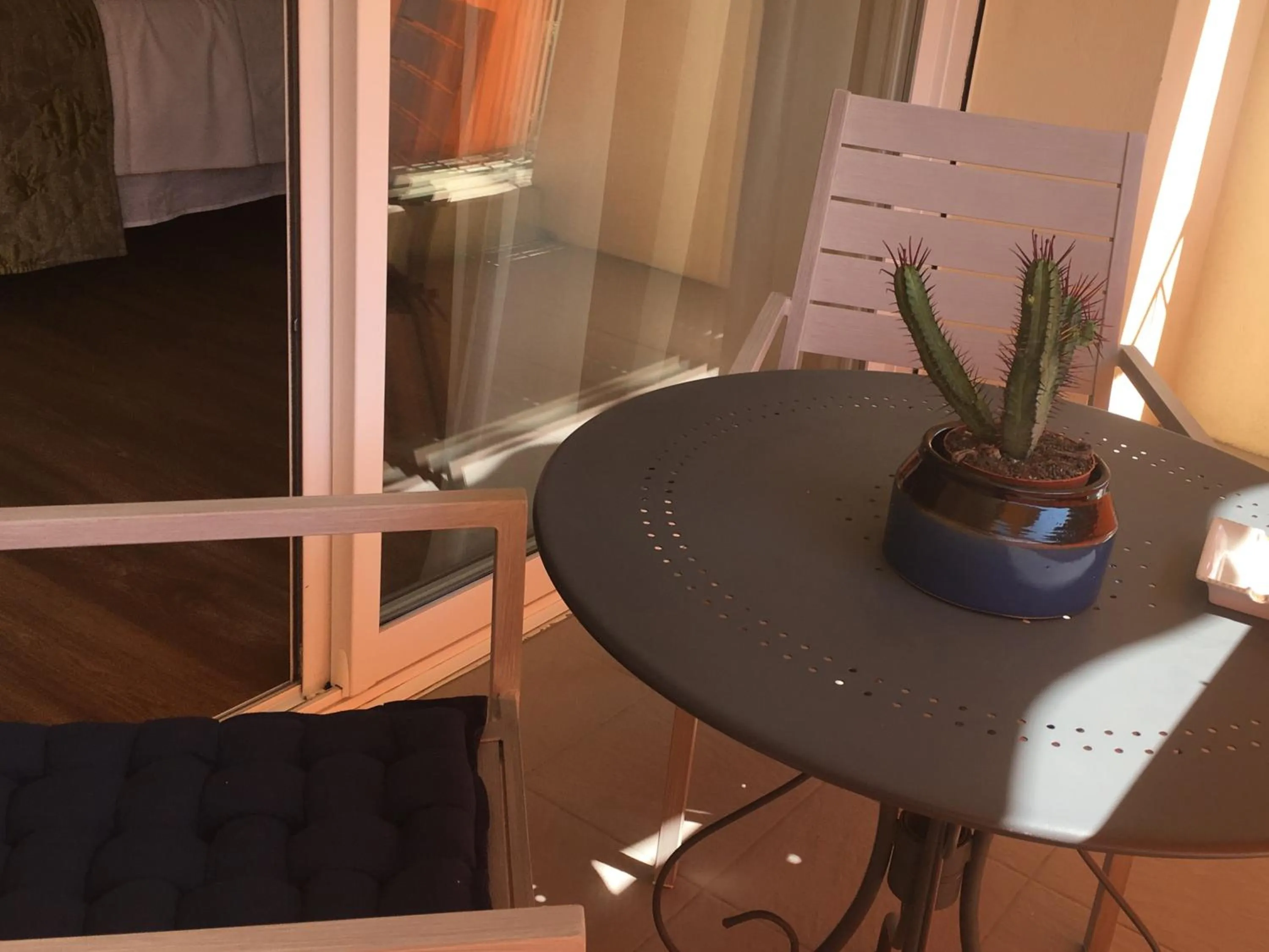 Garden view in Logis Hotel Diana