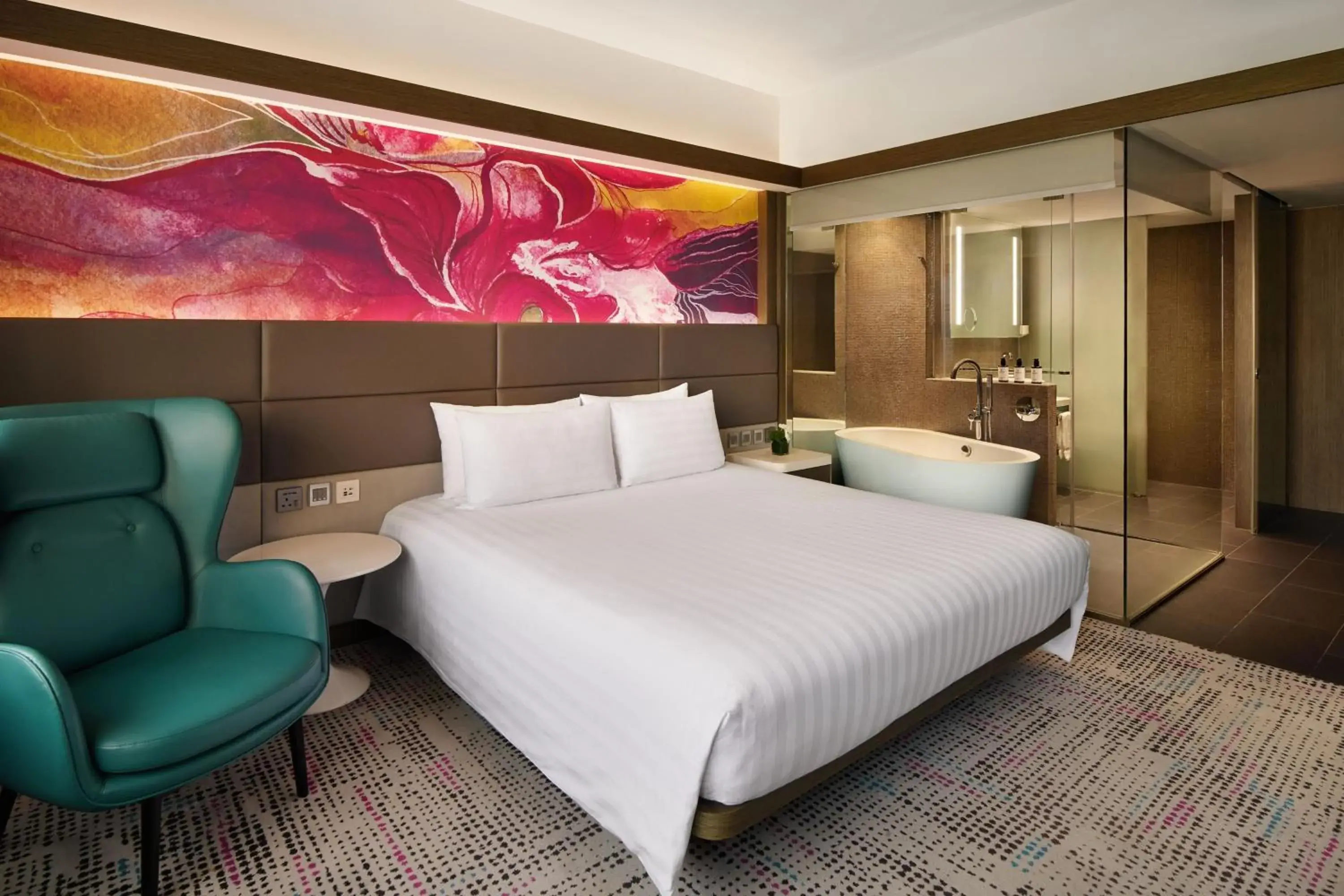 Executive King Room with Lounge Access and City View in The Park Lane Hong Kong, Autograph Collection Executive King Room with Lounge Access and City View in The Park Lane Hong Kong, Autograph Collection