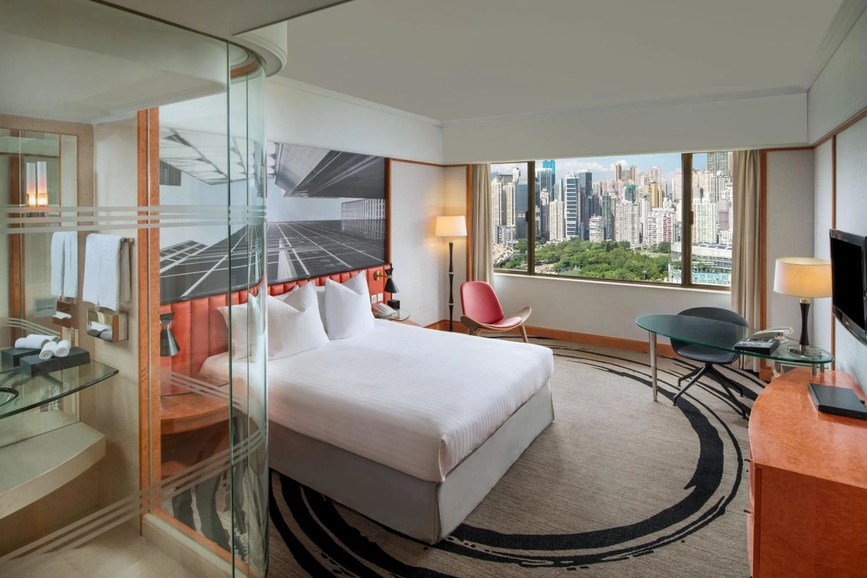 Photo of the whole room, Bed in The Park Lane Hong Kong, Autograph Collection
