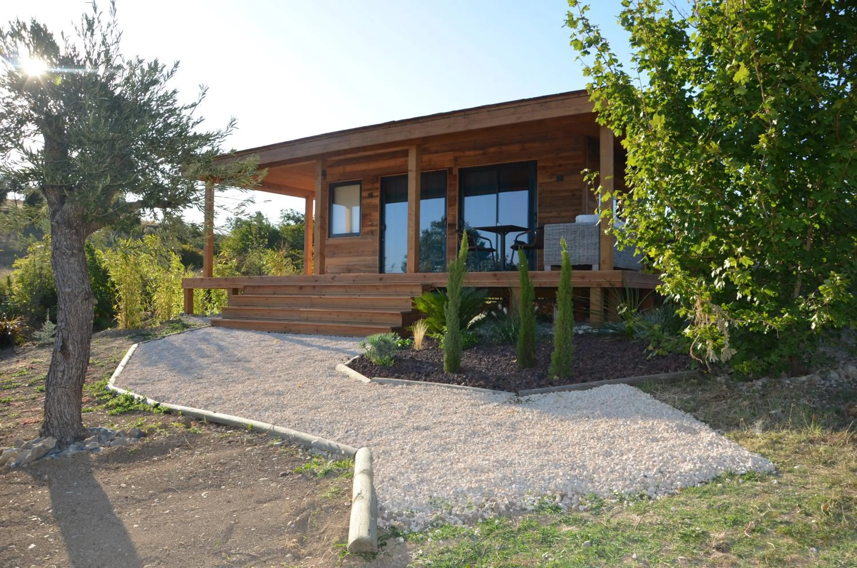 Facade/entrance in Cabanes Trésors de Campagne,spas privatifs
