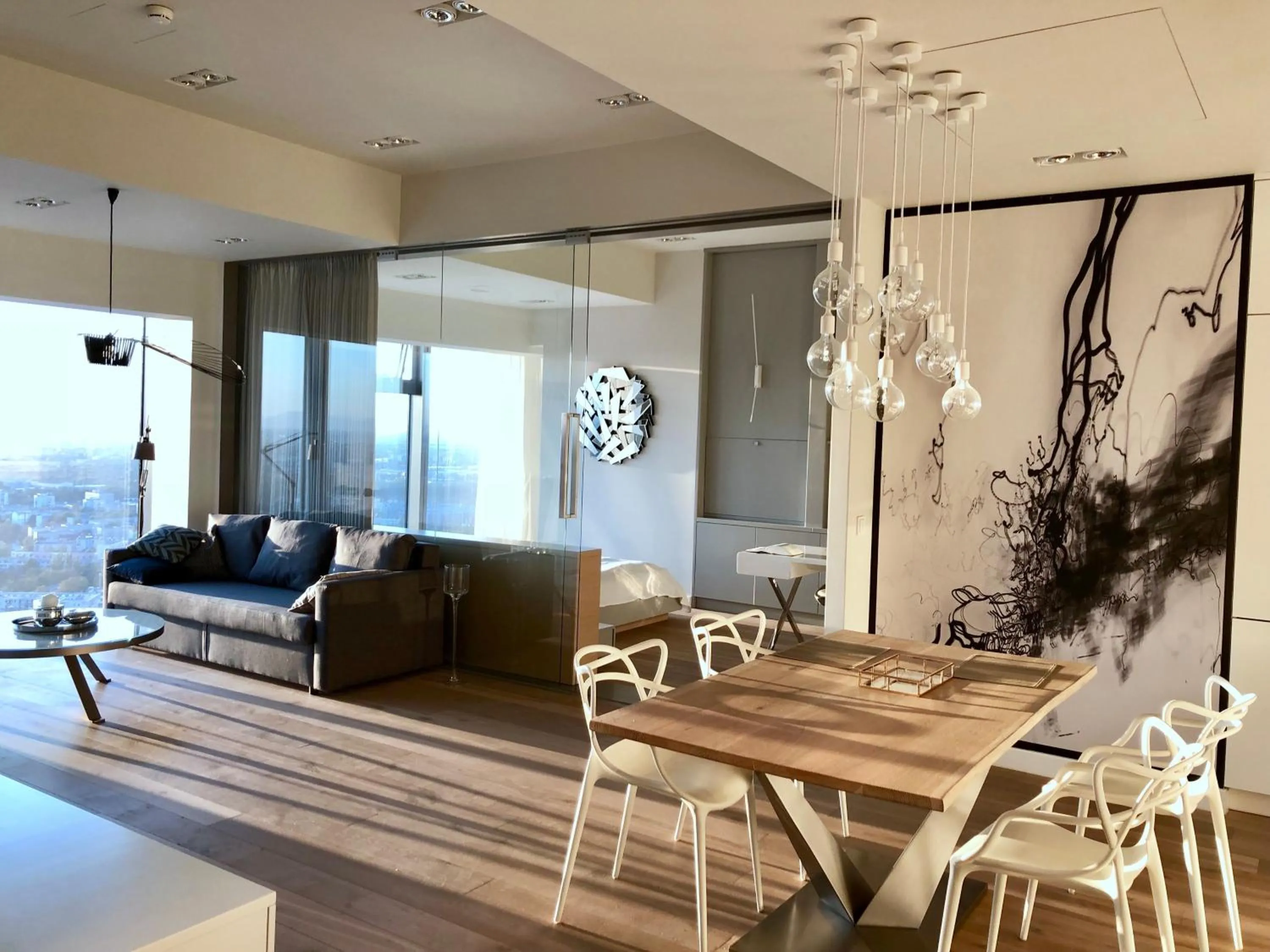 Living room in Vantage Point Apartament Sky Tower