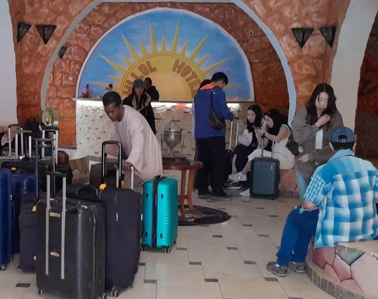 People in Hllol Hotel Abu Simbel