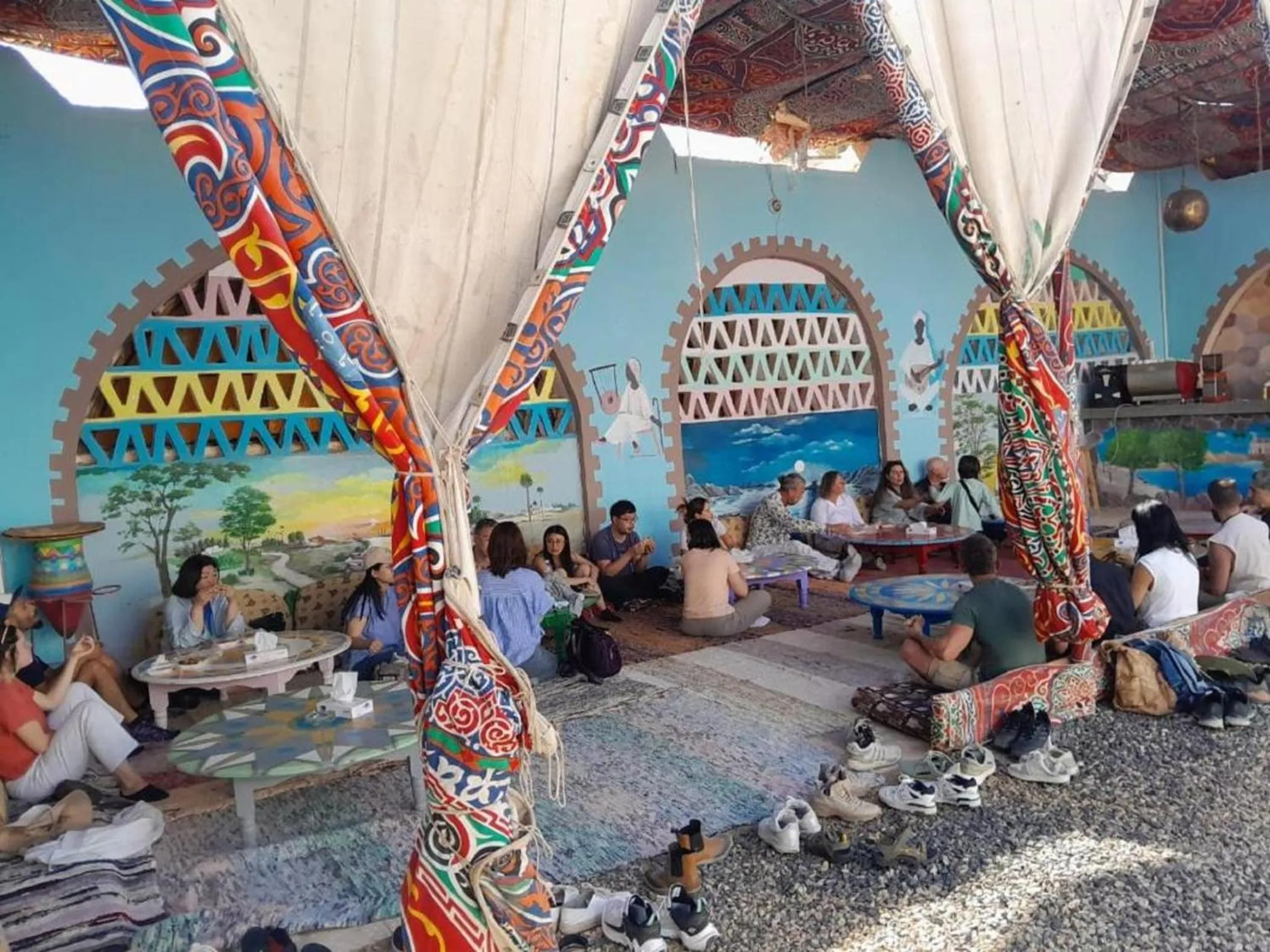 People in Hllol Hotel Abu Simbel