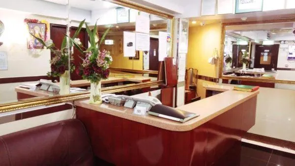 Living room in New Day Night Hostel RECEPTION 24 HOUR BLOCK D CHUNGKING MANSION TSIM SHA TSUI KOWLOONN