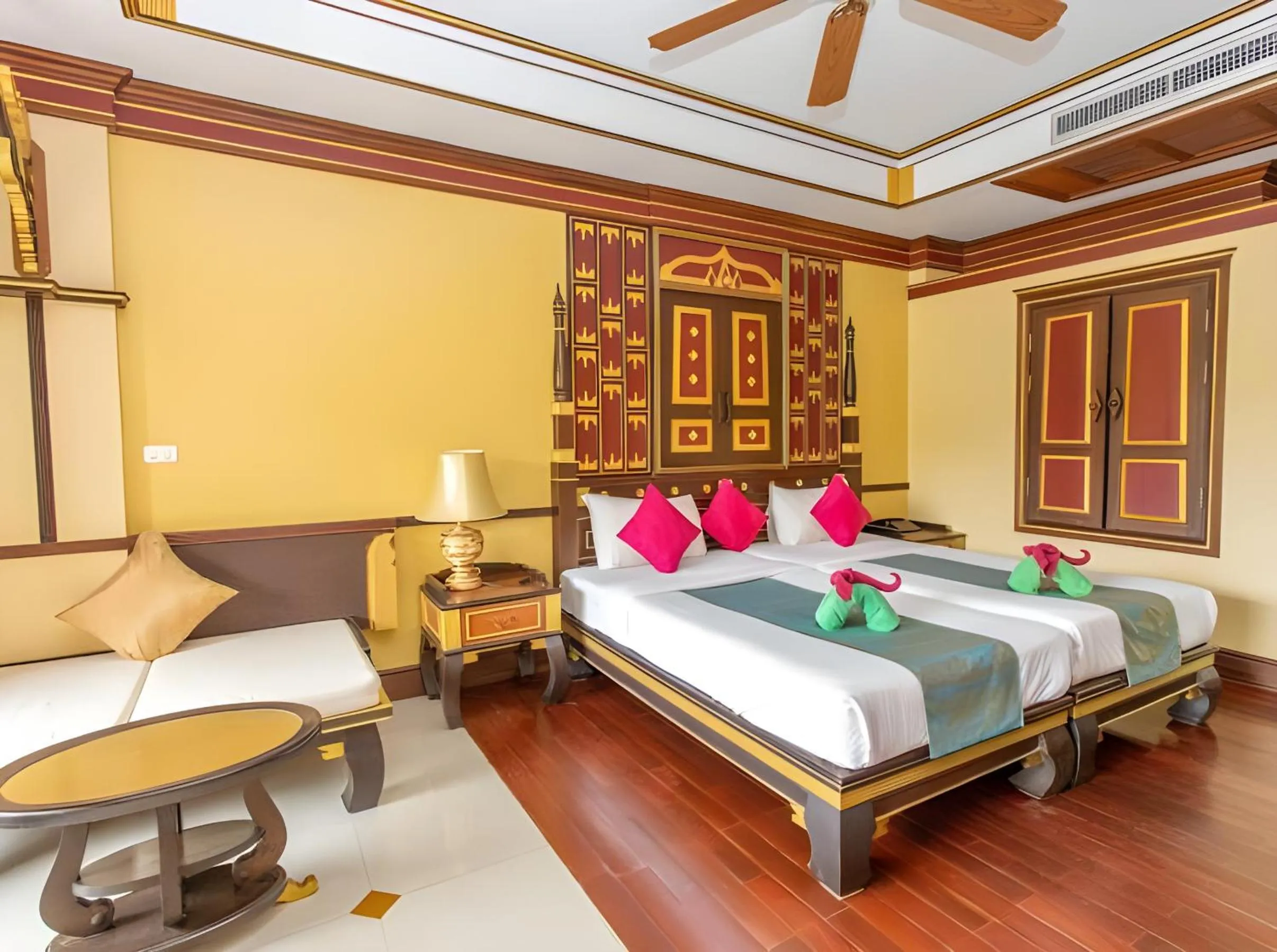 Bed in Ayodhaya Palace Beach Resort - SHA Plus certified