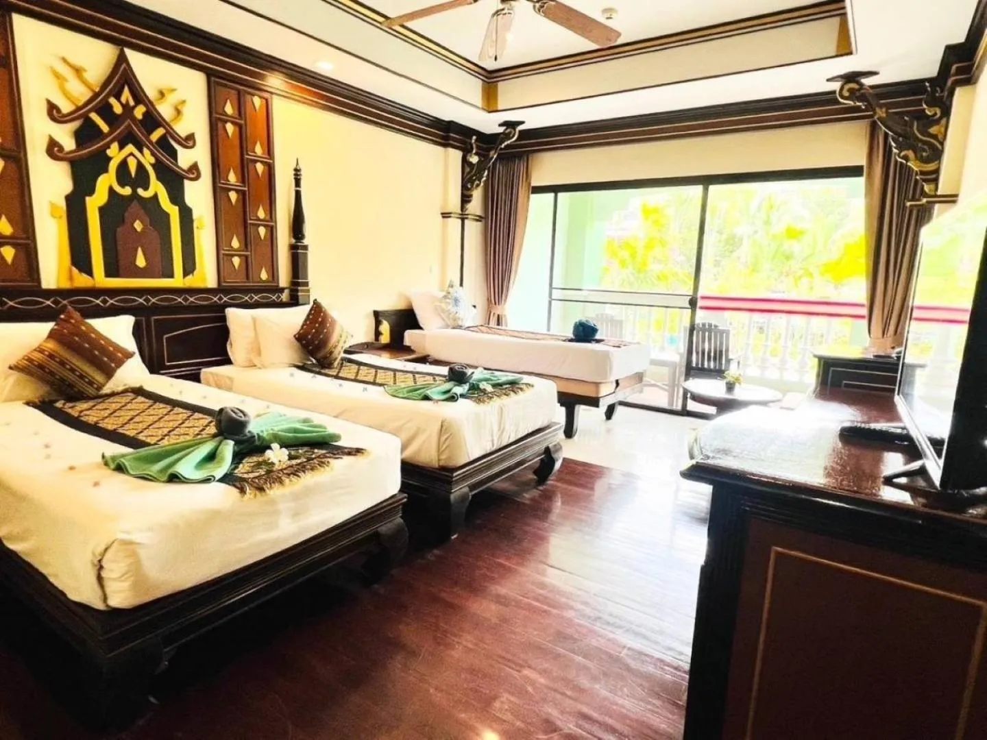 Bed in Ayodhaya Palace Beach Resort - SHA Plus certified