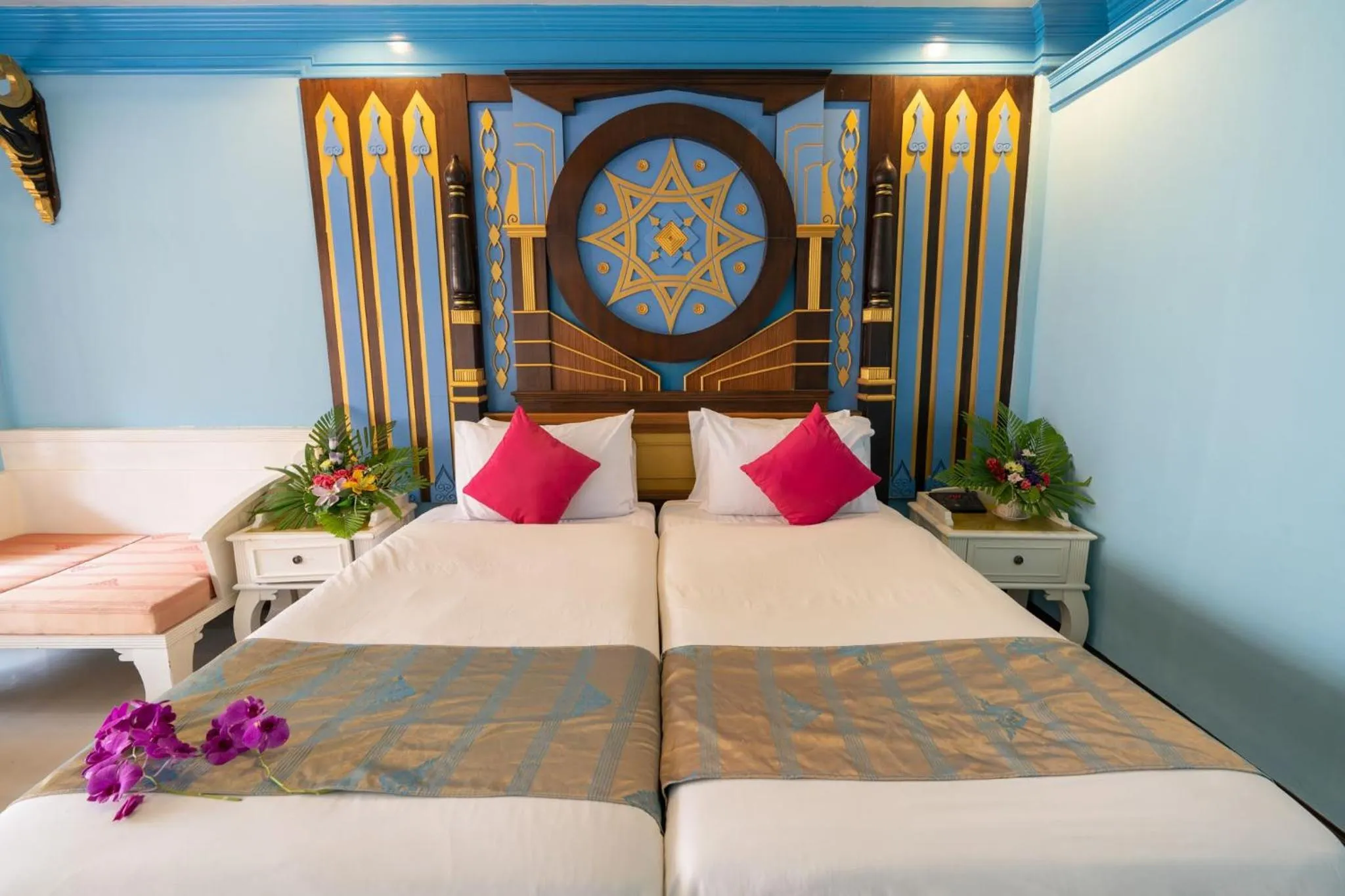 Bed in Ayodhaya Palace Beach Resort - SHA Plus certified