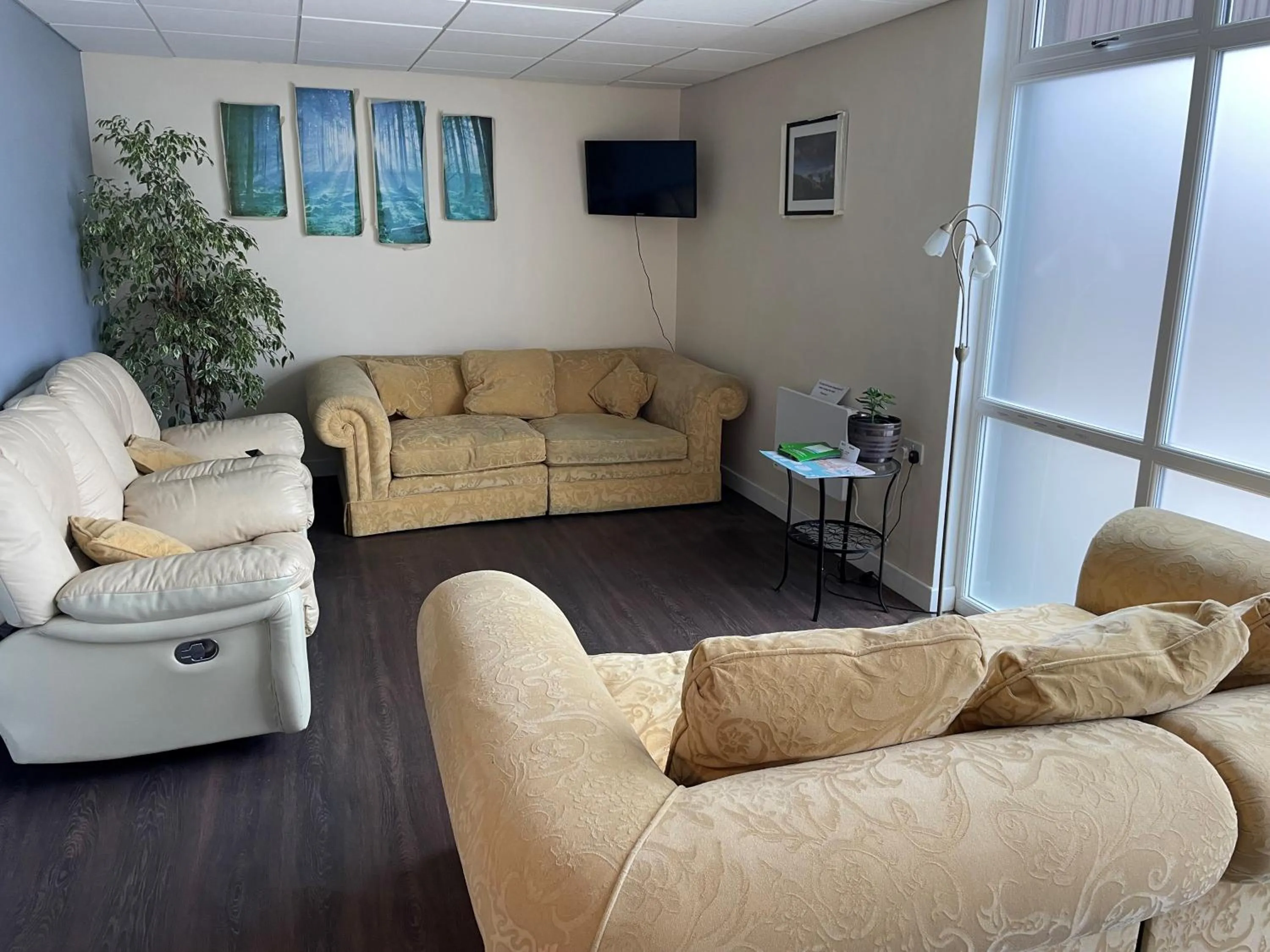 Communal lounge/ TV room in Greenway & Copper Coast Hostel