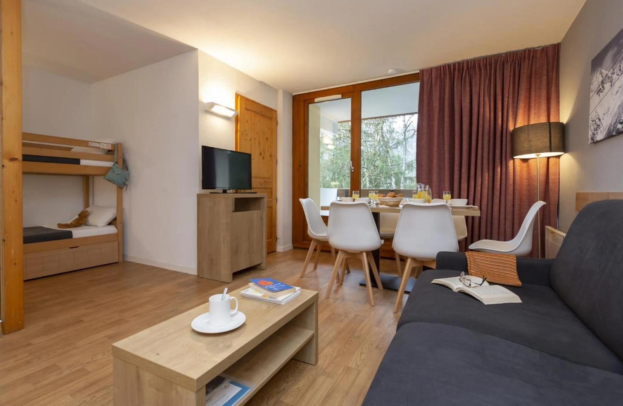 Seating area in Résidence Odalys Le Buet