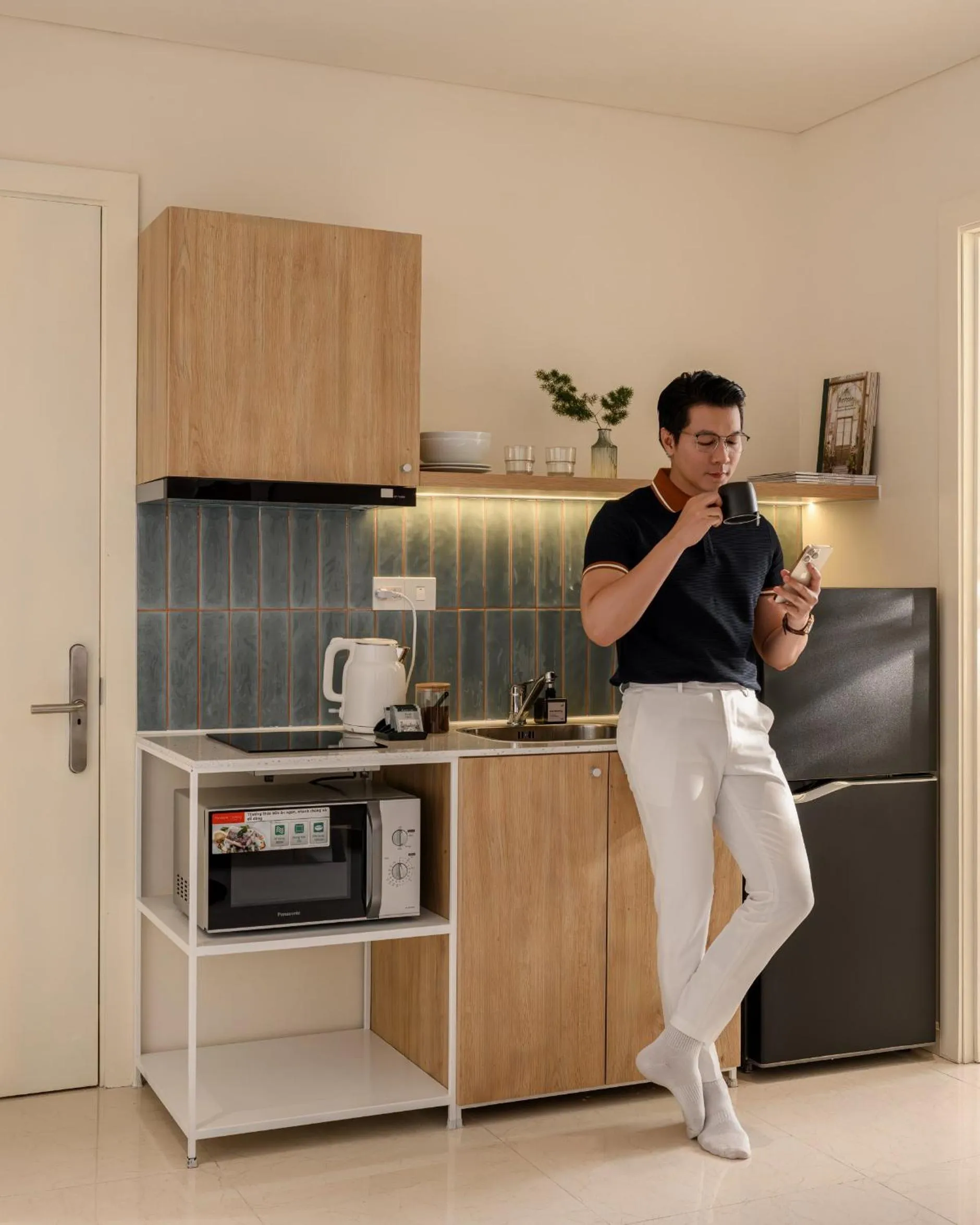 Kitchen or kitchenette in Express by M Village Nguyễn Bỉnh Khiêm