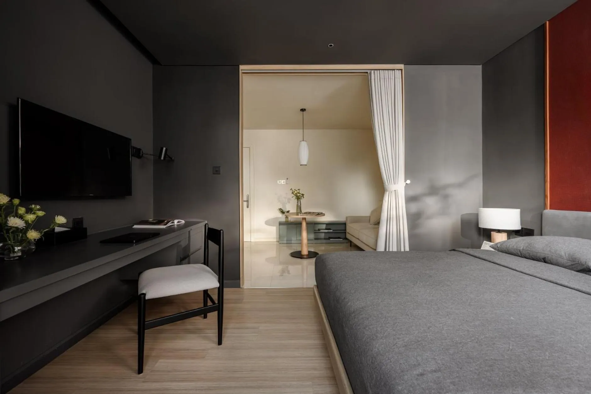 Living room, Bed in Express by M Village Nguyễn Bỉnh Khiêm